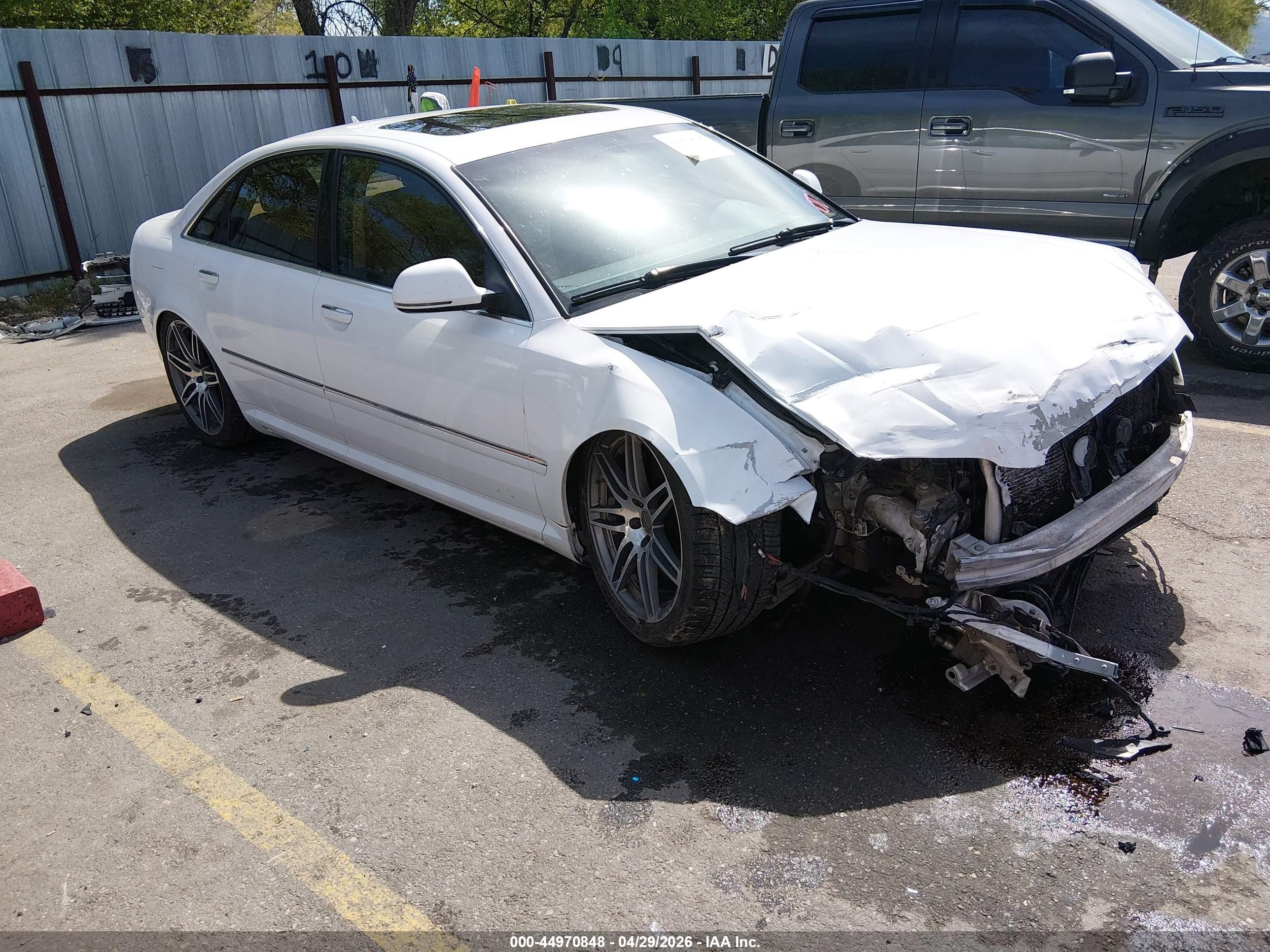 2008 Audi A8, VIN WAULV94E68N009399 — Front end