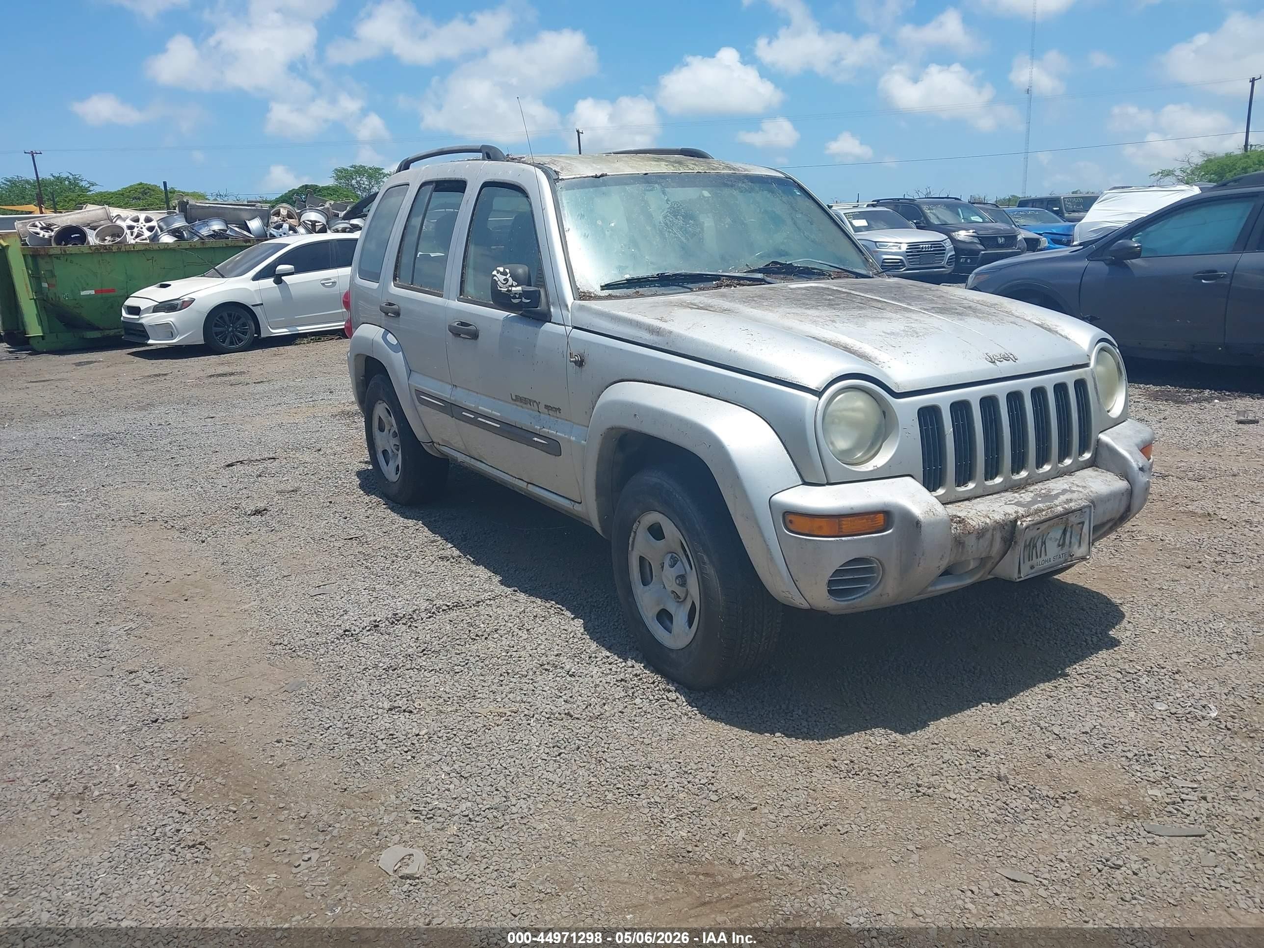 2003 Jeep Liberty Sport, VIN 1J4GL48K73W627034 — Water / flood
