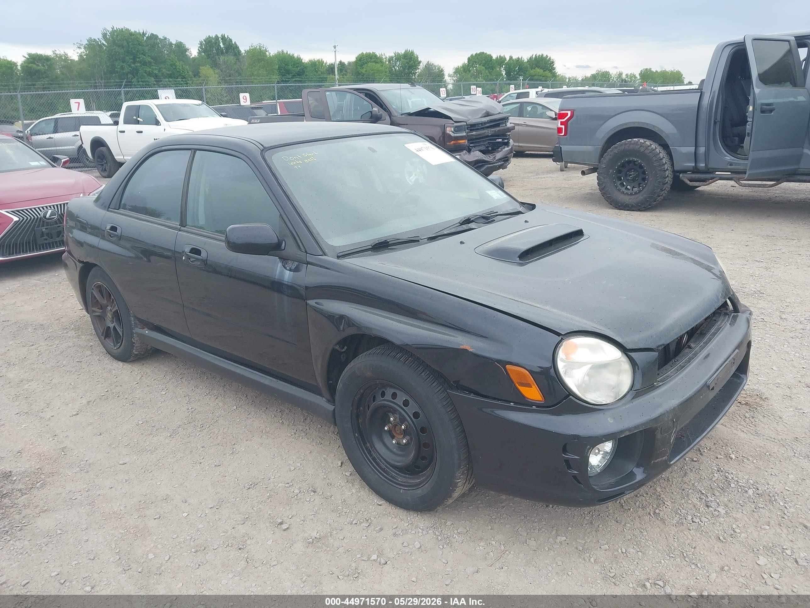 2002 Subaru Impreza WRX, VIN JF1GD29682G507637 — Обычный износ