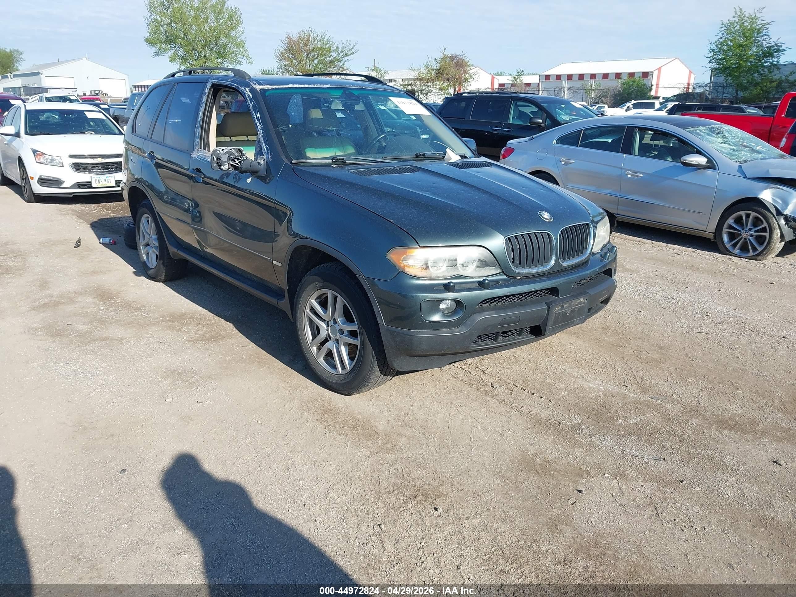 2005 BMW X5 3.0i, VIN 5UXFA13575LY10668 — Бок