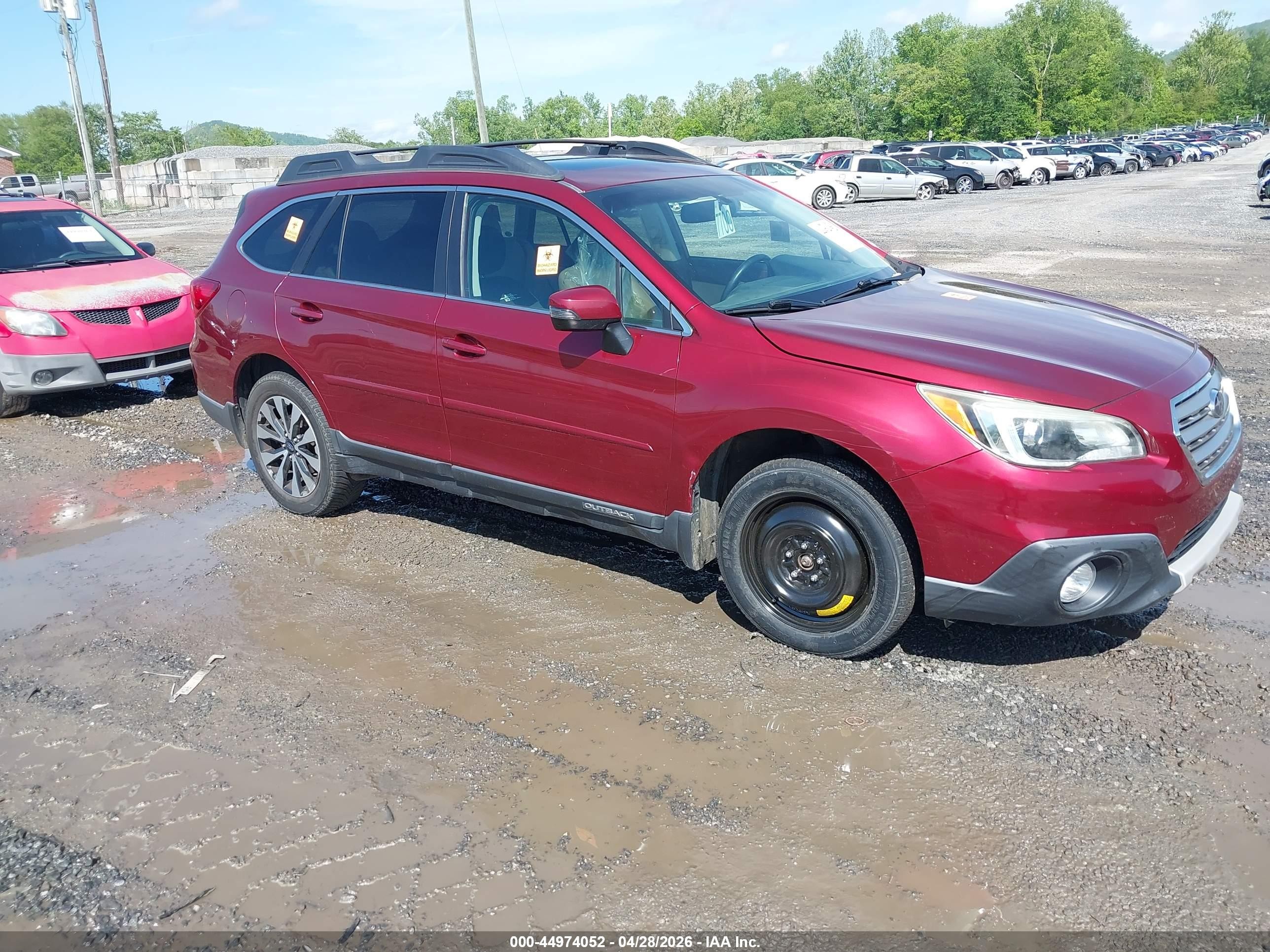 2015 Subaru Outback Limited, VIN 4S4BSALC2F3200251 — Theft recovery