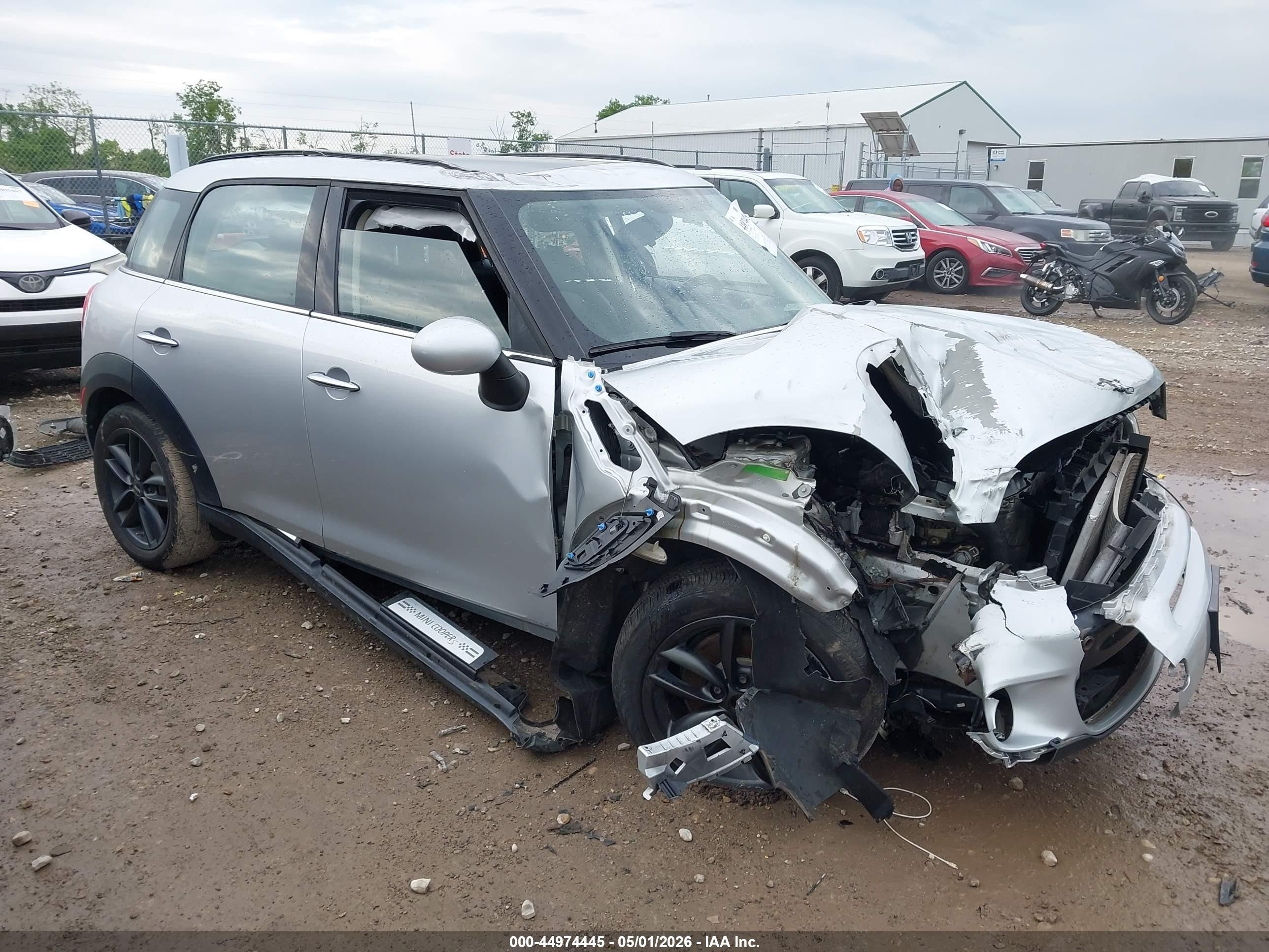 2013 MINI Countryman S, VIN WMWZC3C59DWP22476 — Rollover