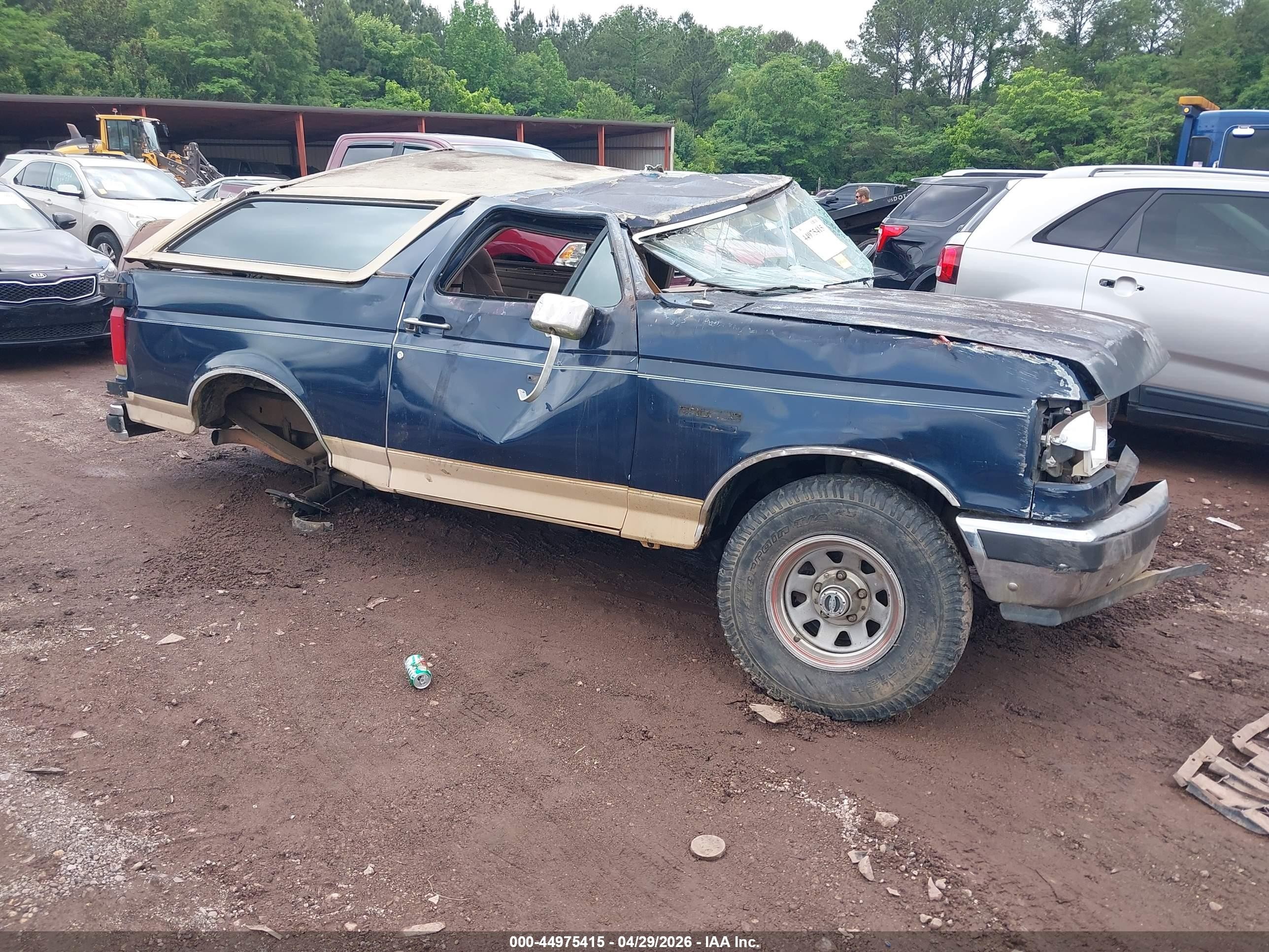 1991 Ford Bronco Custom, VIN 1FMEU15H8MLA00780 — All over