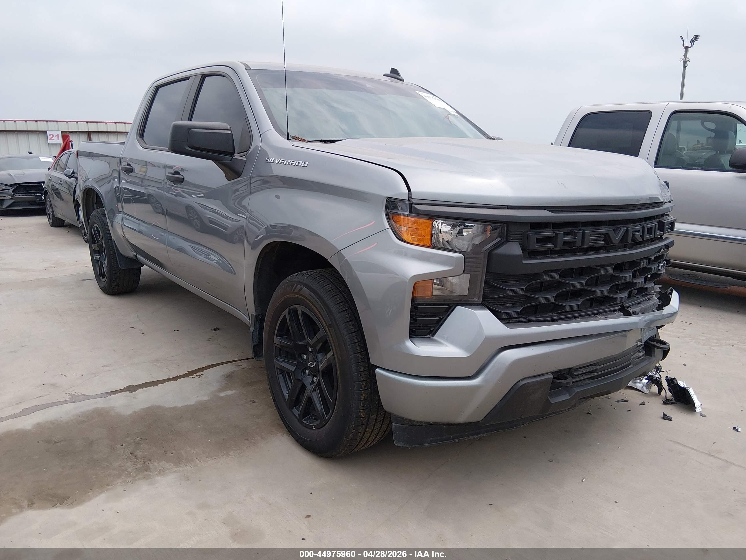 2023 Chevrolet Silverado 1500 Custom, VIN 3GCPABEK6PG138245 — Front end