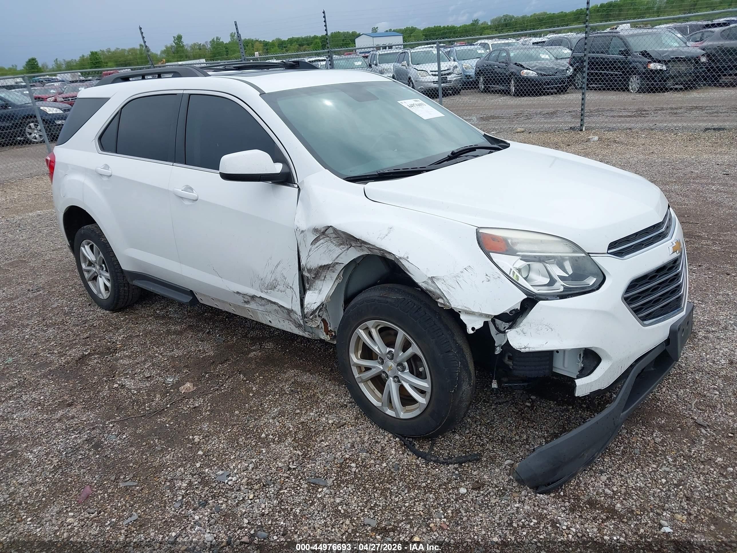 2016 Chevrolet Equinox LT, VIN 2GNALCEK7G1155643 — Front end