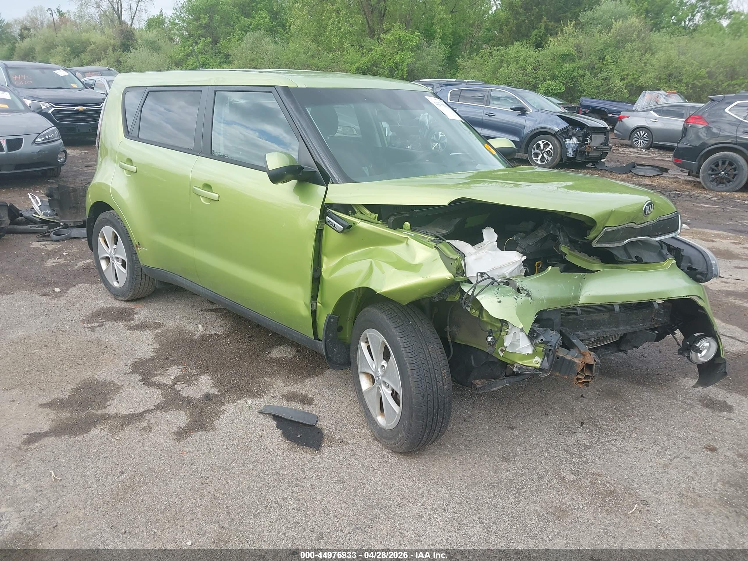 2015 Kia Soul, VIN KNDJN2A22F7771531 — Front end