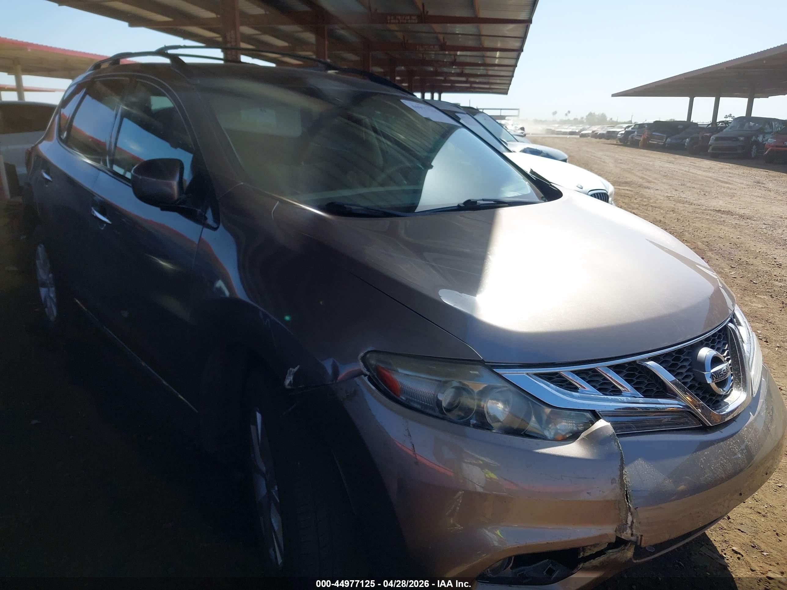 2012 Nissan Murano SV, VIN JN8AZ1MU7CW105766 — Front end