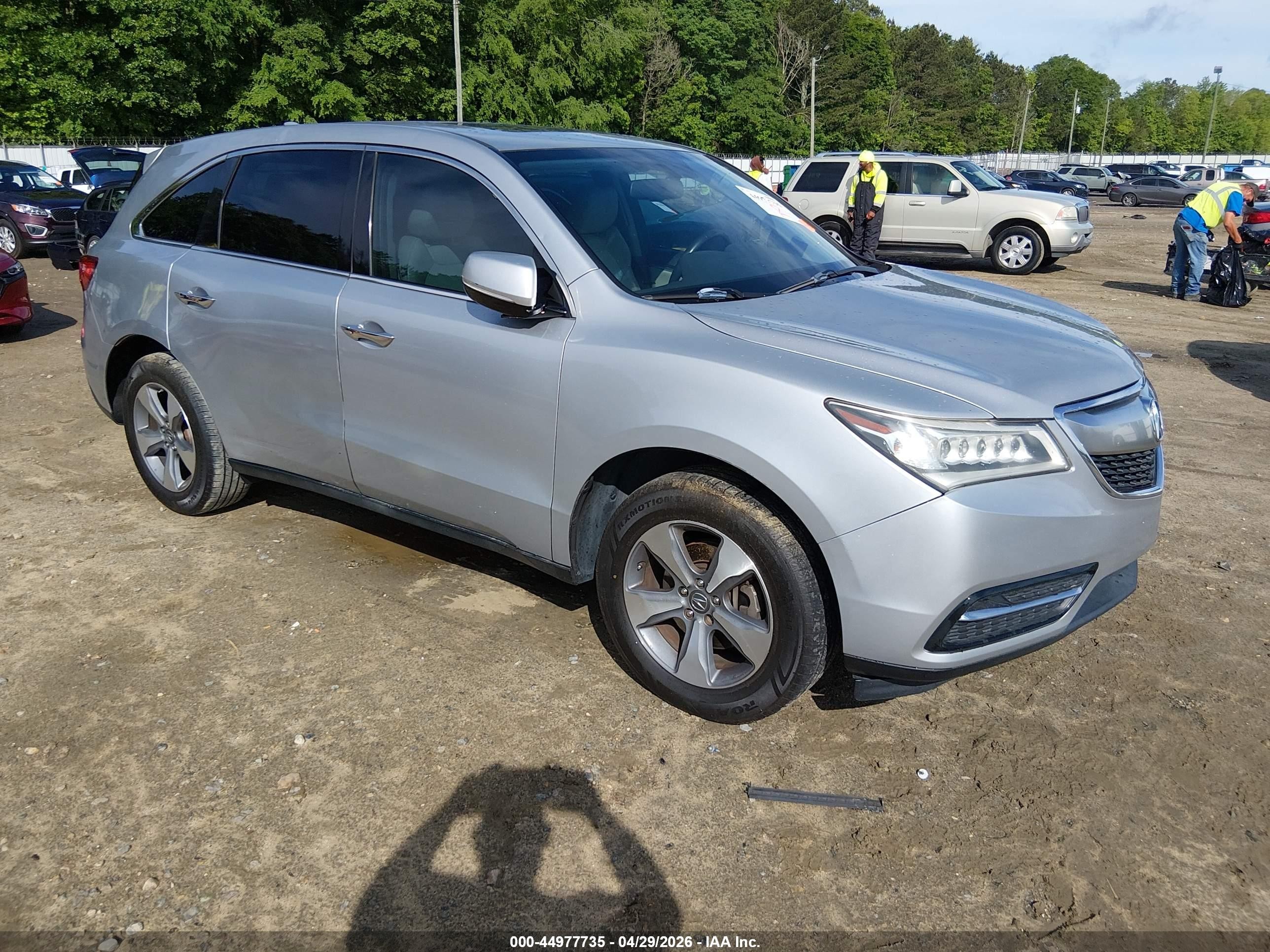2014 Acura MDX, VIN 5FRYD3H24EB015509 — Rear end
