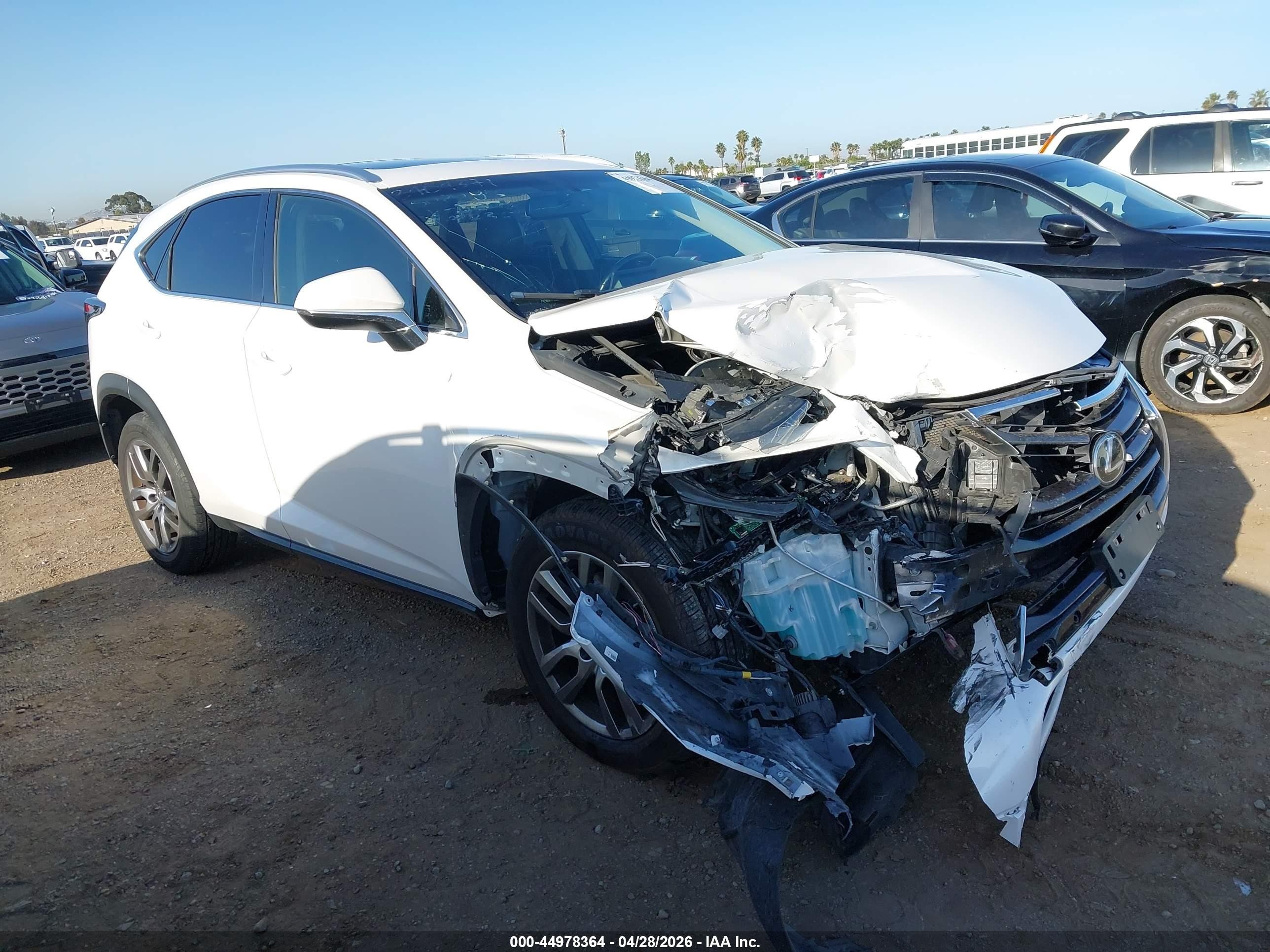 2016 Lexus NX F Sport, VIN JTJYARBZ1G2044598 — Front end
