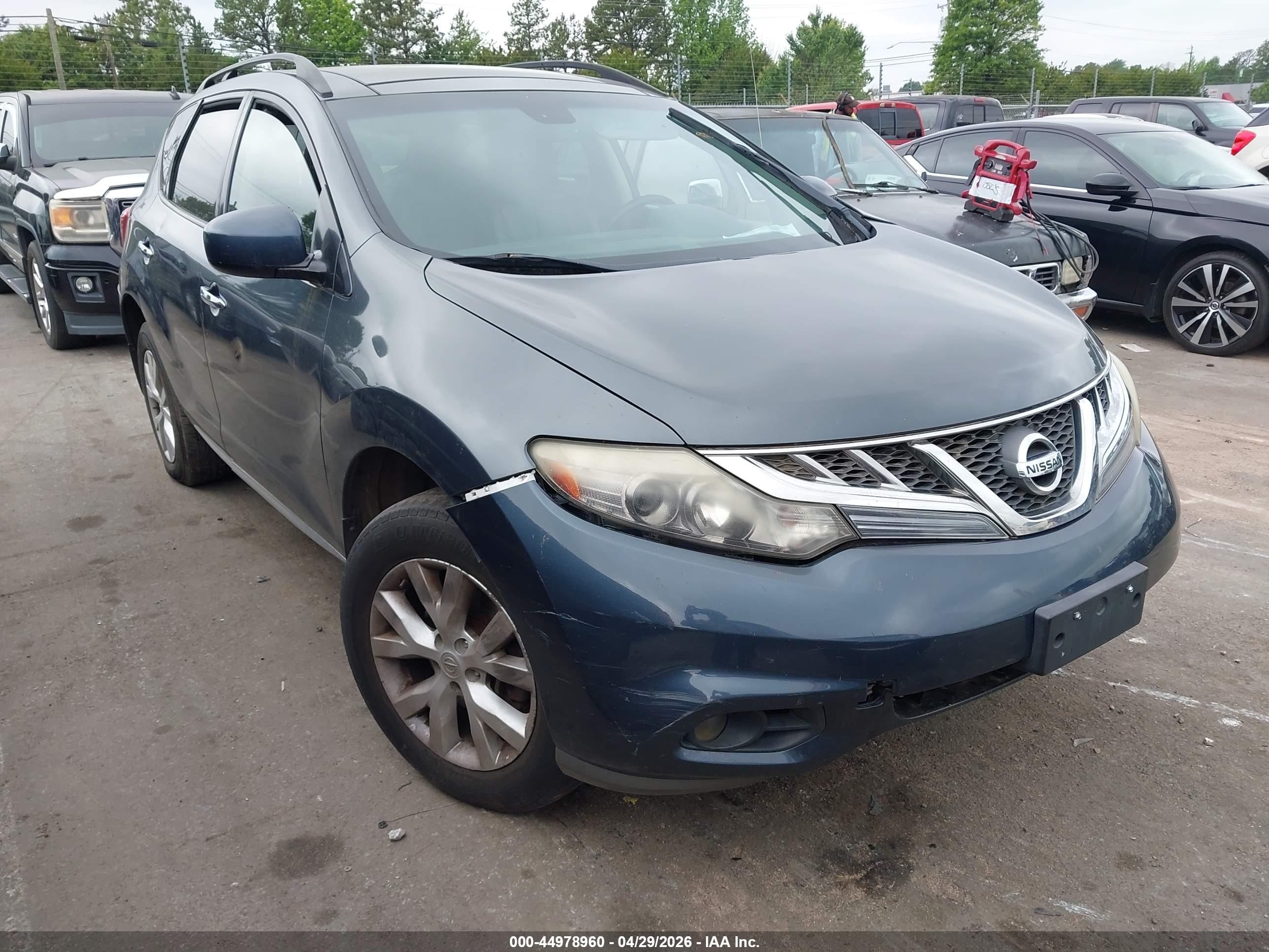 2012 Nissan Murano S, VIN JN8AZ1MWXCW211212 — Normal wear