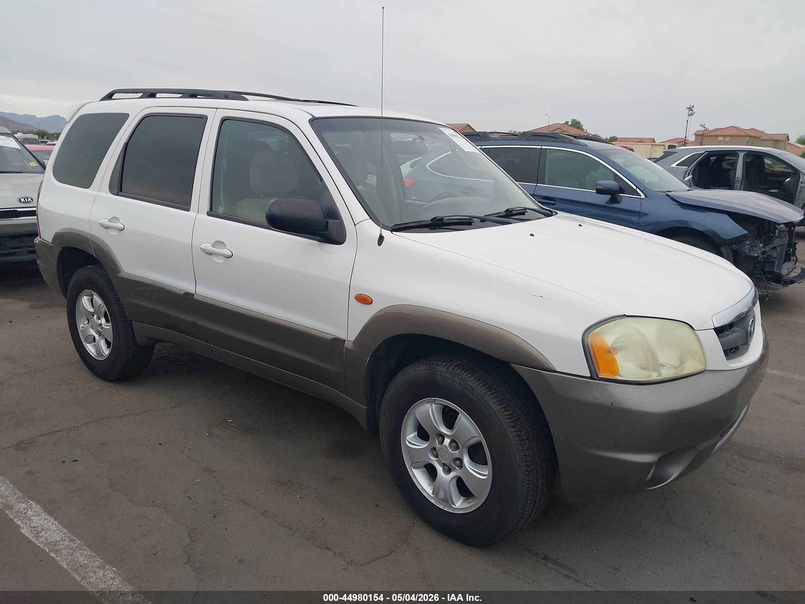 2004 Mazda Tribute LX, VIN 4F2YZ04194KM22998 — Undercarriage