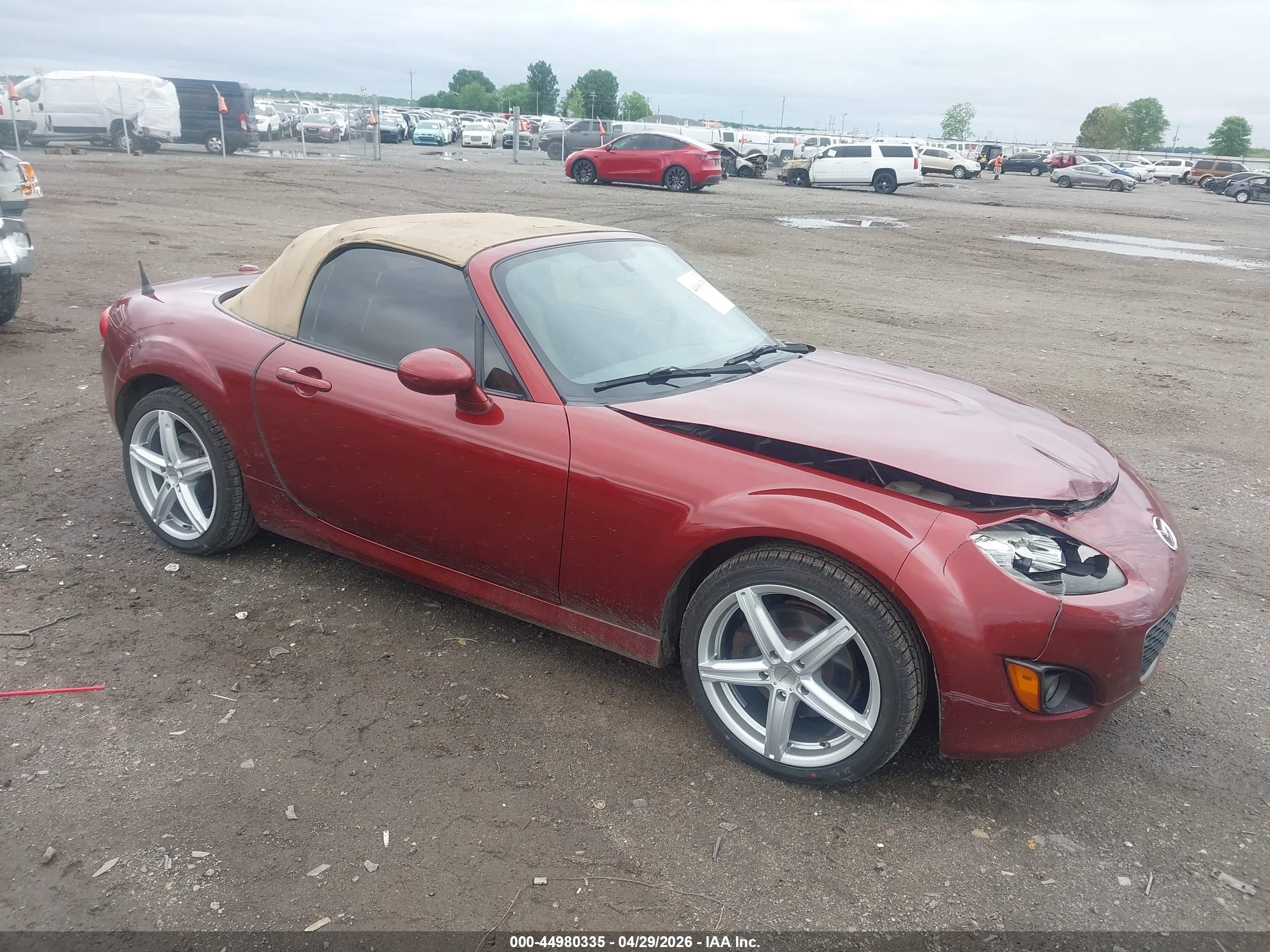 2010 Mazda MX-5 Miata Sport, VIN JM1NC2EF0A0211139 — Front end