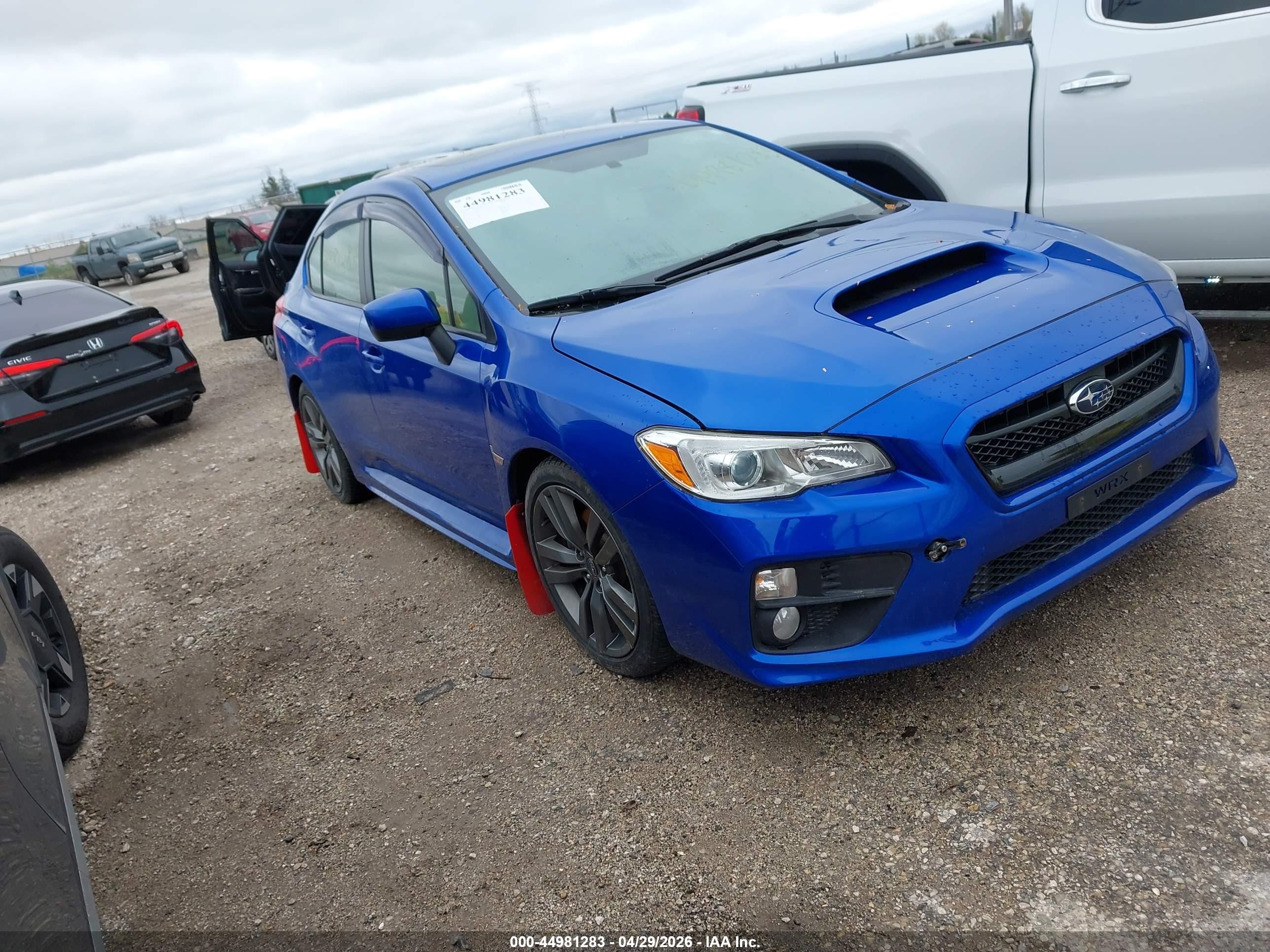 2017 Subaru WRX Premium, VIN JF1VA1E63H9825467 — Storm