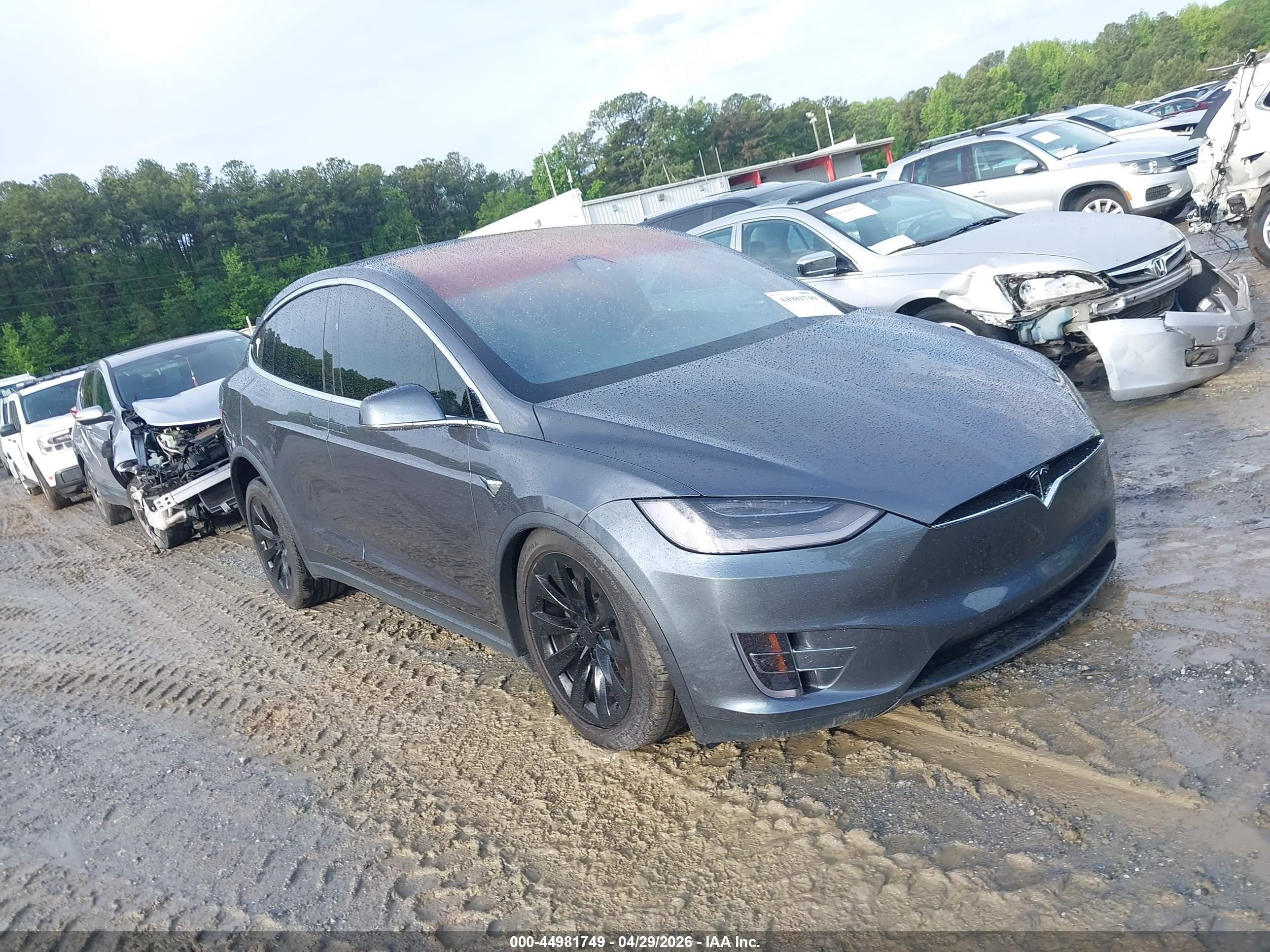 2020 Tesla Model X Long Range, VIN 5YJXCAE22LF298725 — Undercarriage