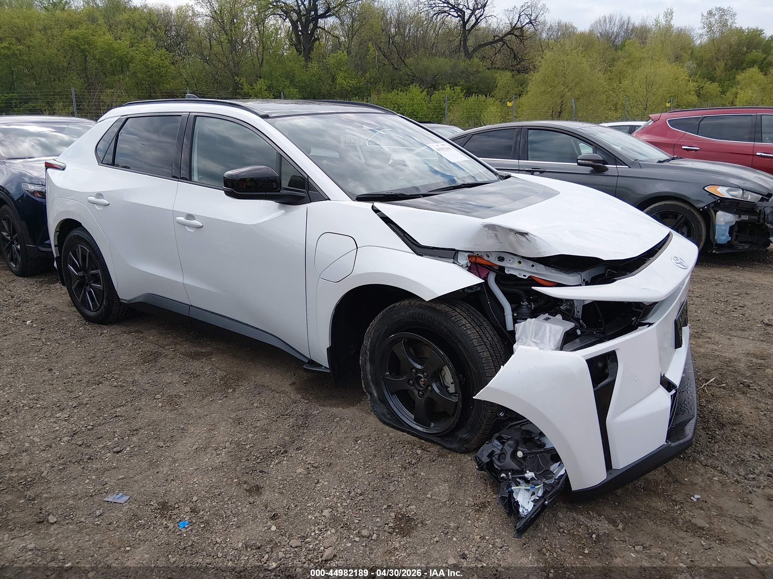 2026 Toyota bZ XLE, VIN JTMBDAFB8TA007384 — Front end