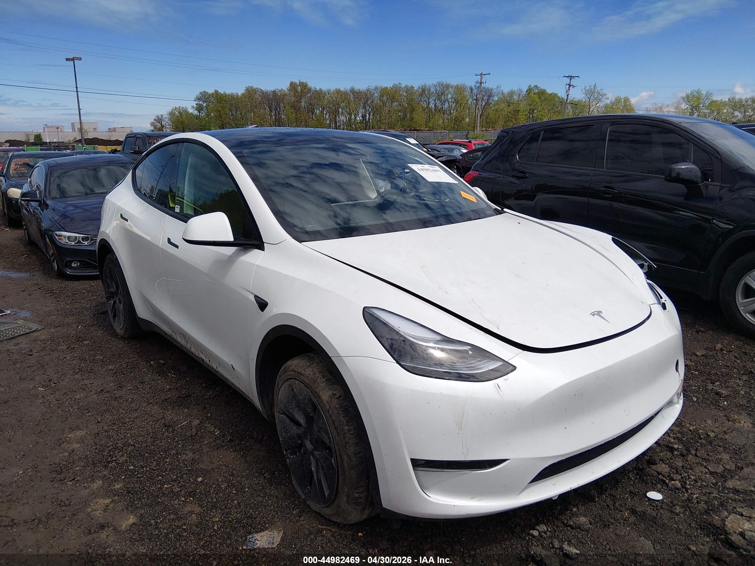 2024 Tesla Model Y Long Range, VIN 7SAYGDEEXRF200198 — Side