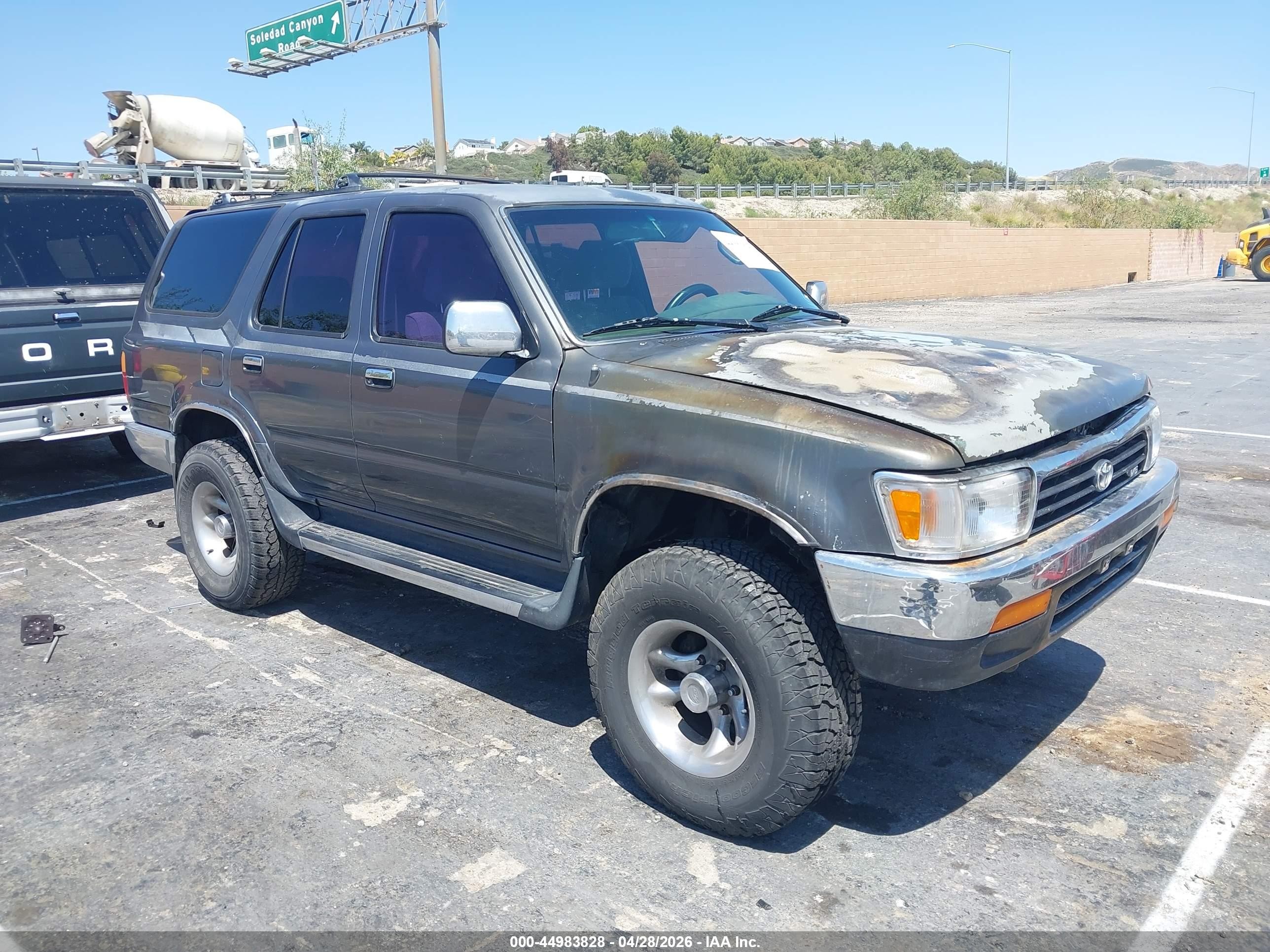 1994 Toyota 4Runner, VIN JT3VN29V2R0022147 — Engine fire