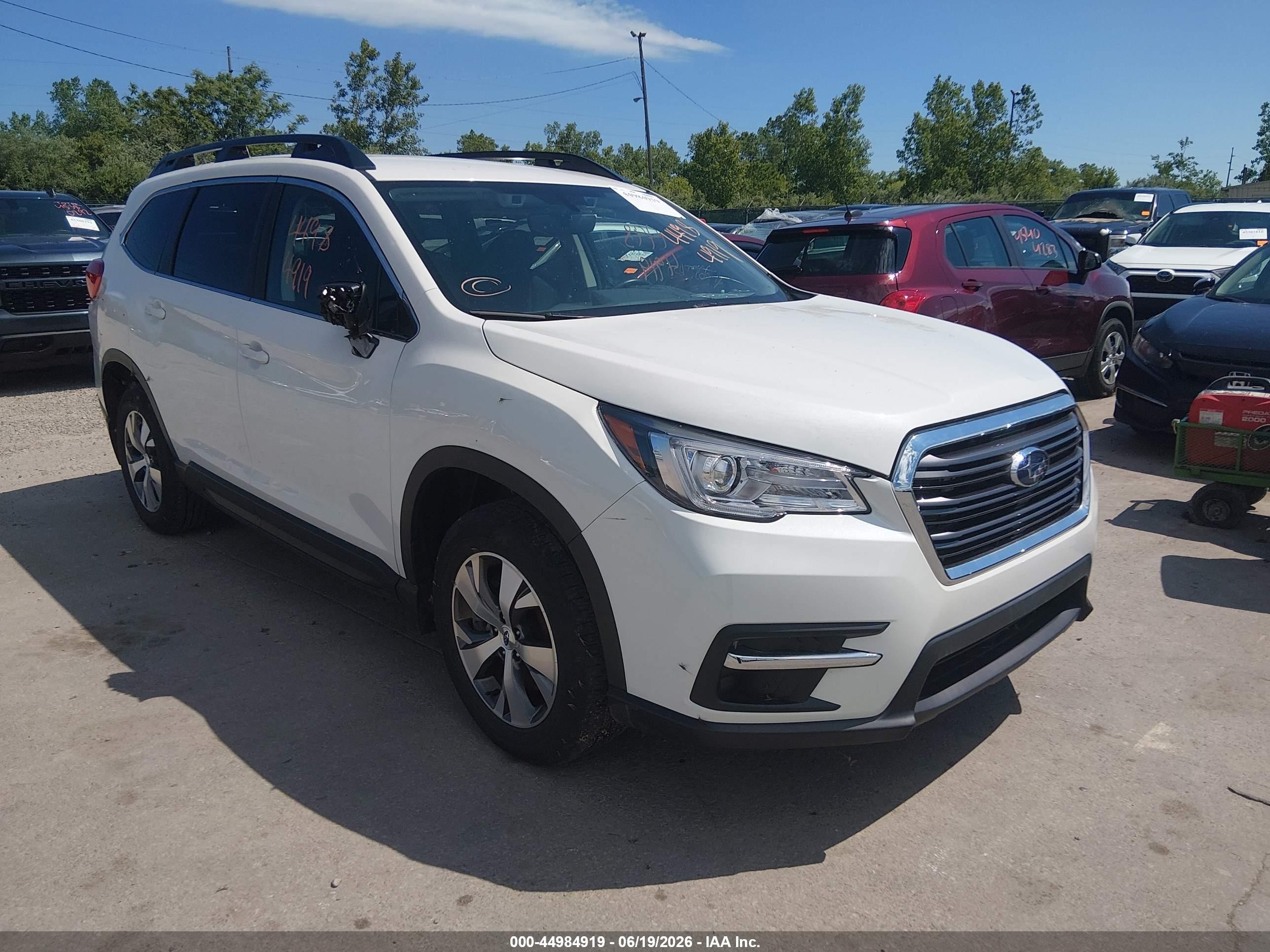 2021 Subaru Ascent Premium, VIN 4S4WMACD9M3439622 — Hail