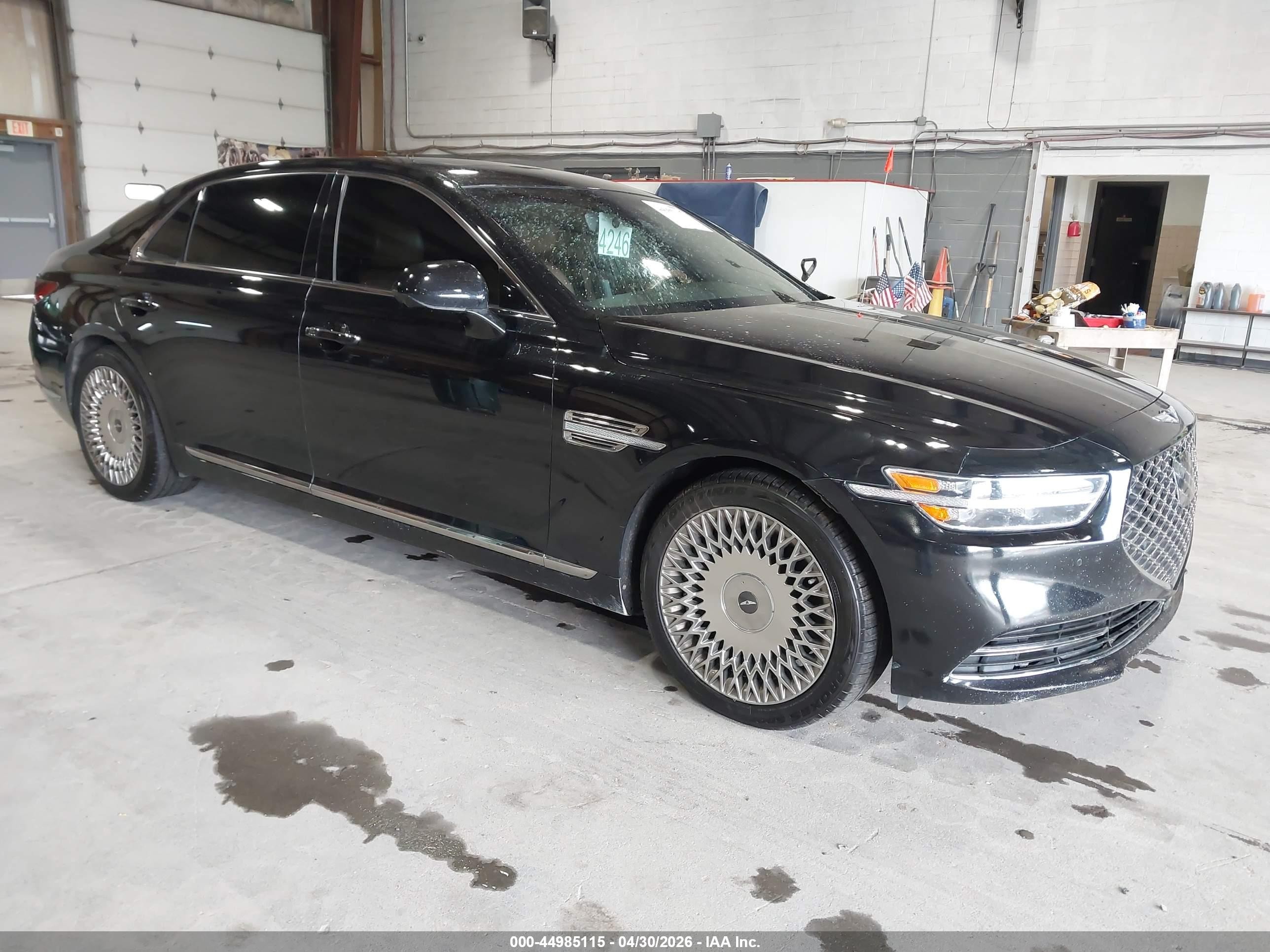 2021 Genesis G90 Ultimate, VIN KMTF54PH5MU092155 — Undercarriage