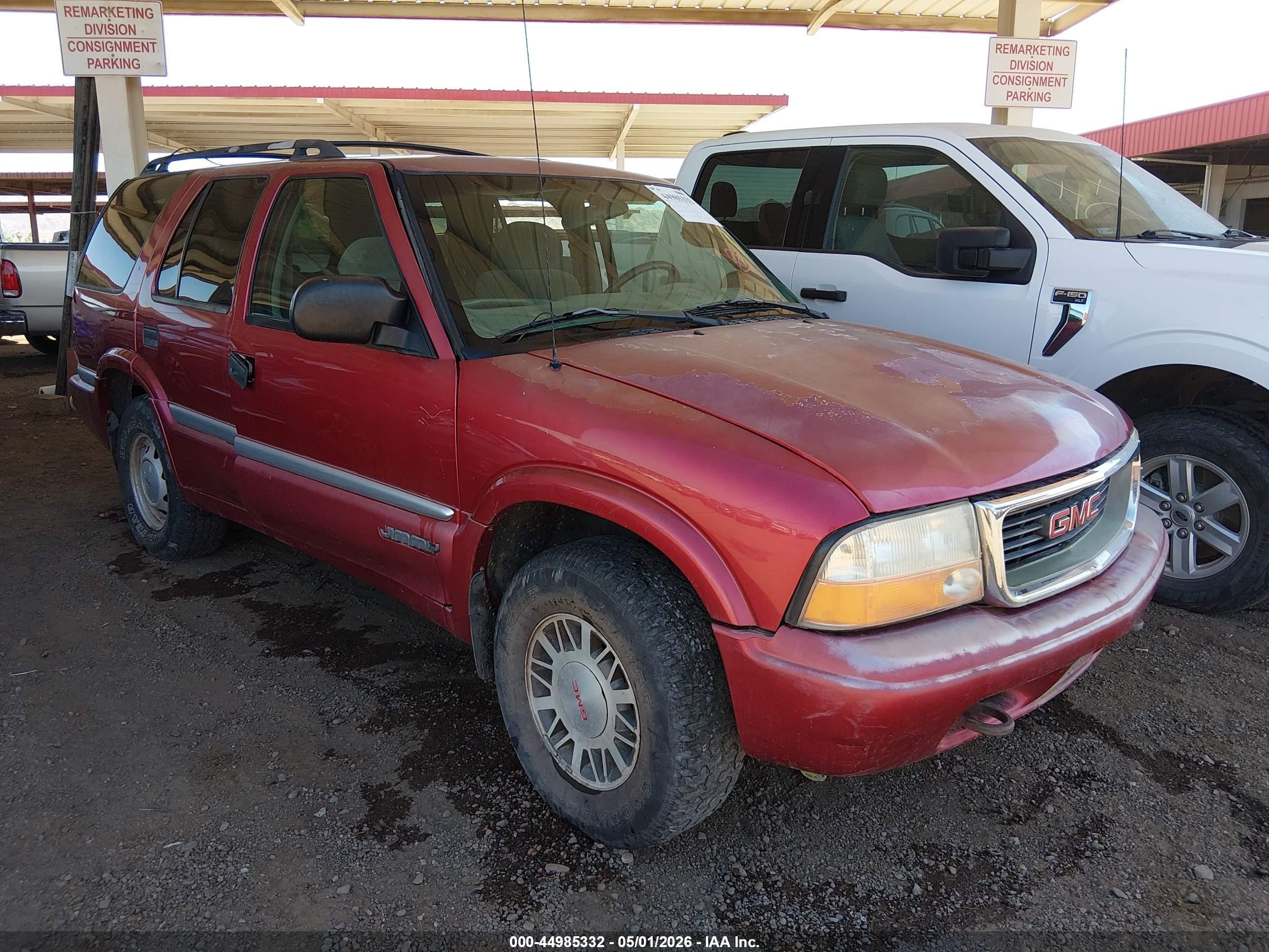 2001 GMC Jimmy SLE, VIN 1GKDT13W212177027 — Обычный износ