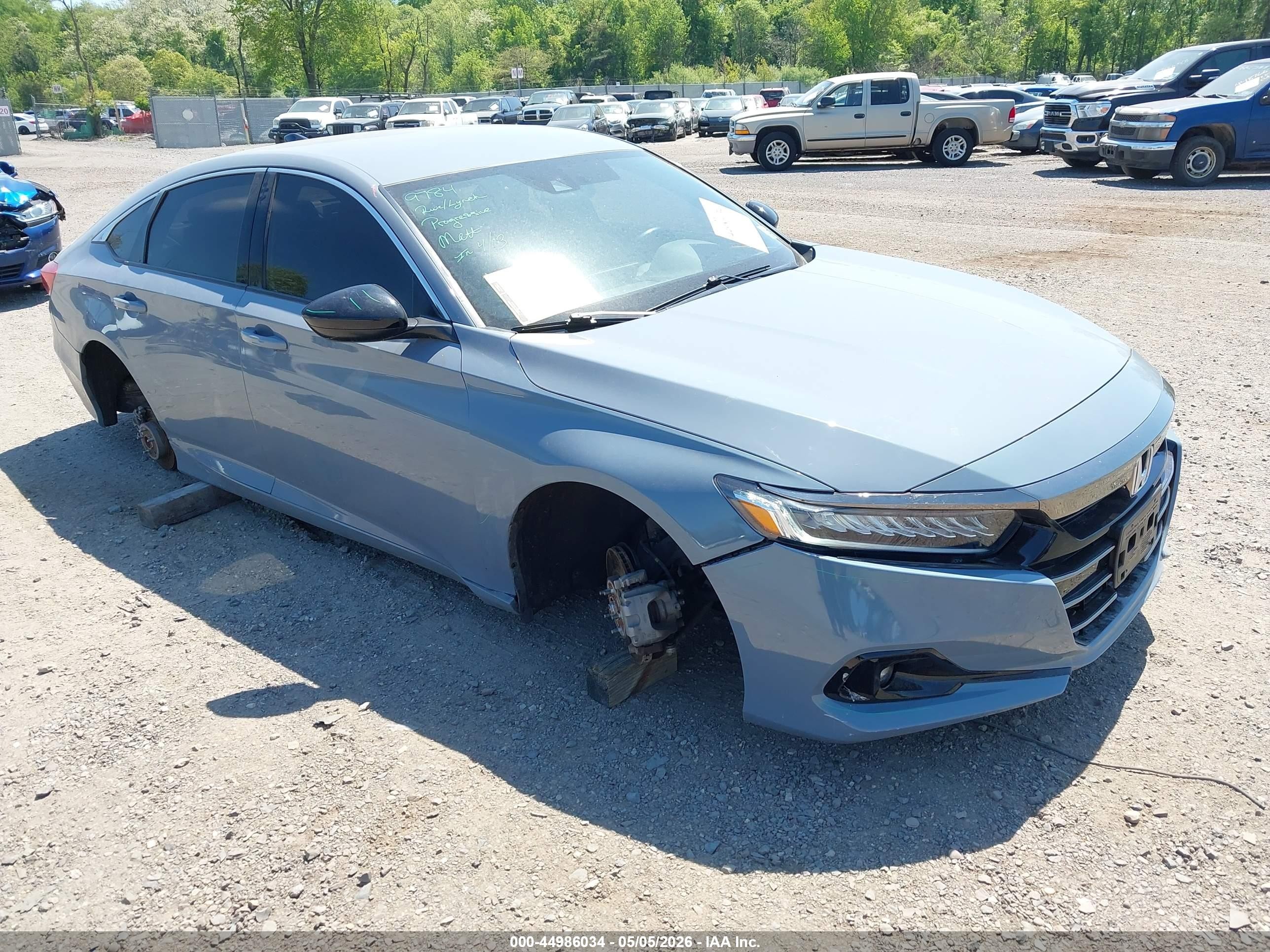 2022 Honda Accord Sport, VIN 1HGCV1F36NA096757 — Theft recovery