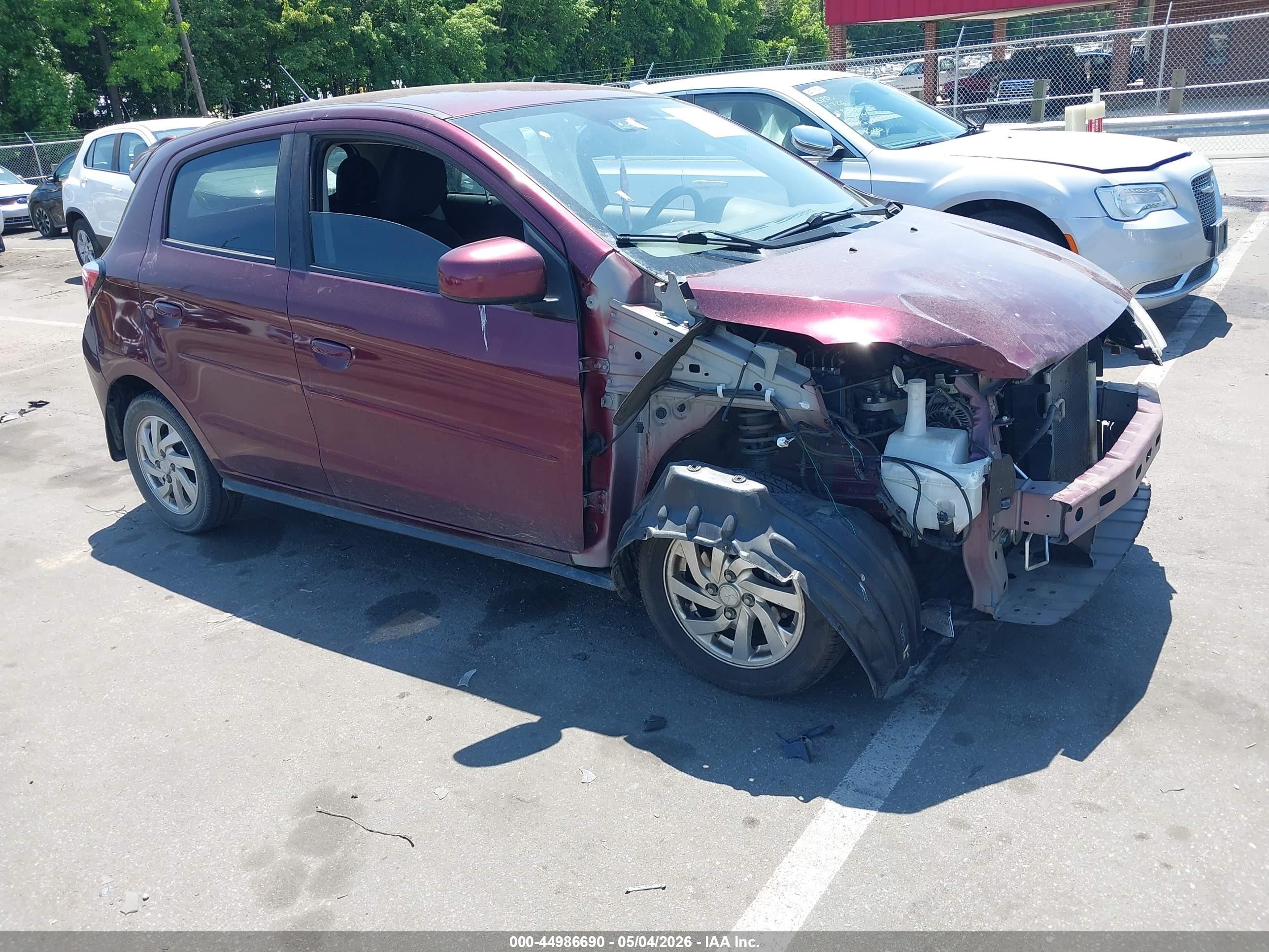 2022 Mitsubishi Mirage ES, VIN ML32AUHJ5NH006981 — Front end
