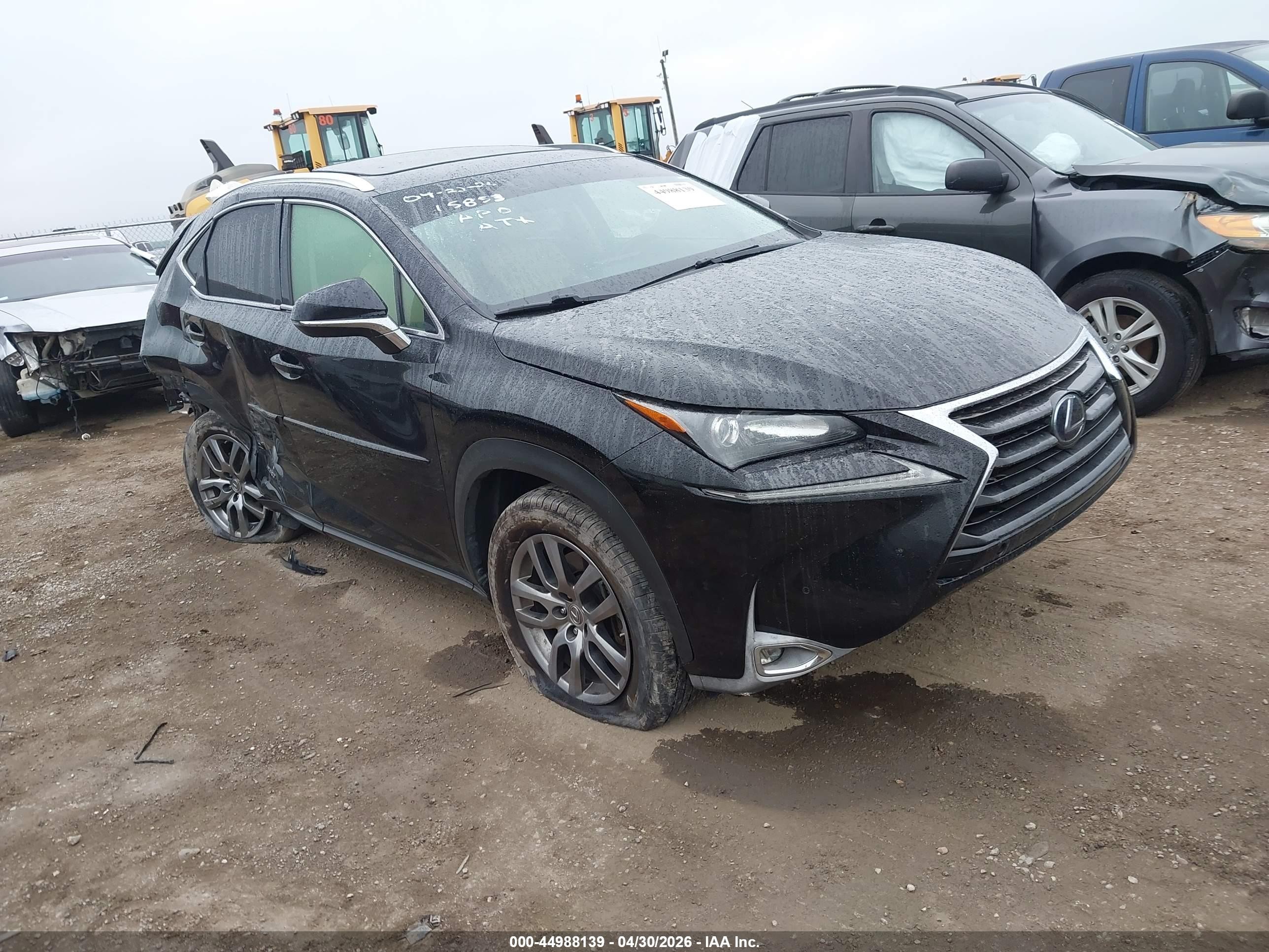 2016 Lexus NX 300h, VIN JTJBJRBZ6G2048006 — Rear end