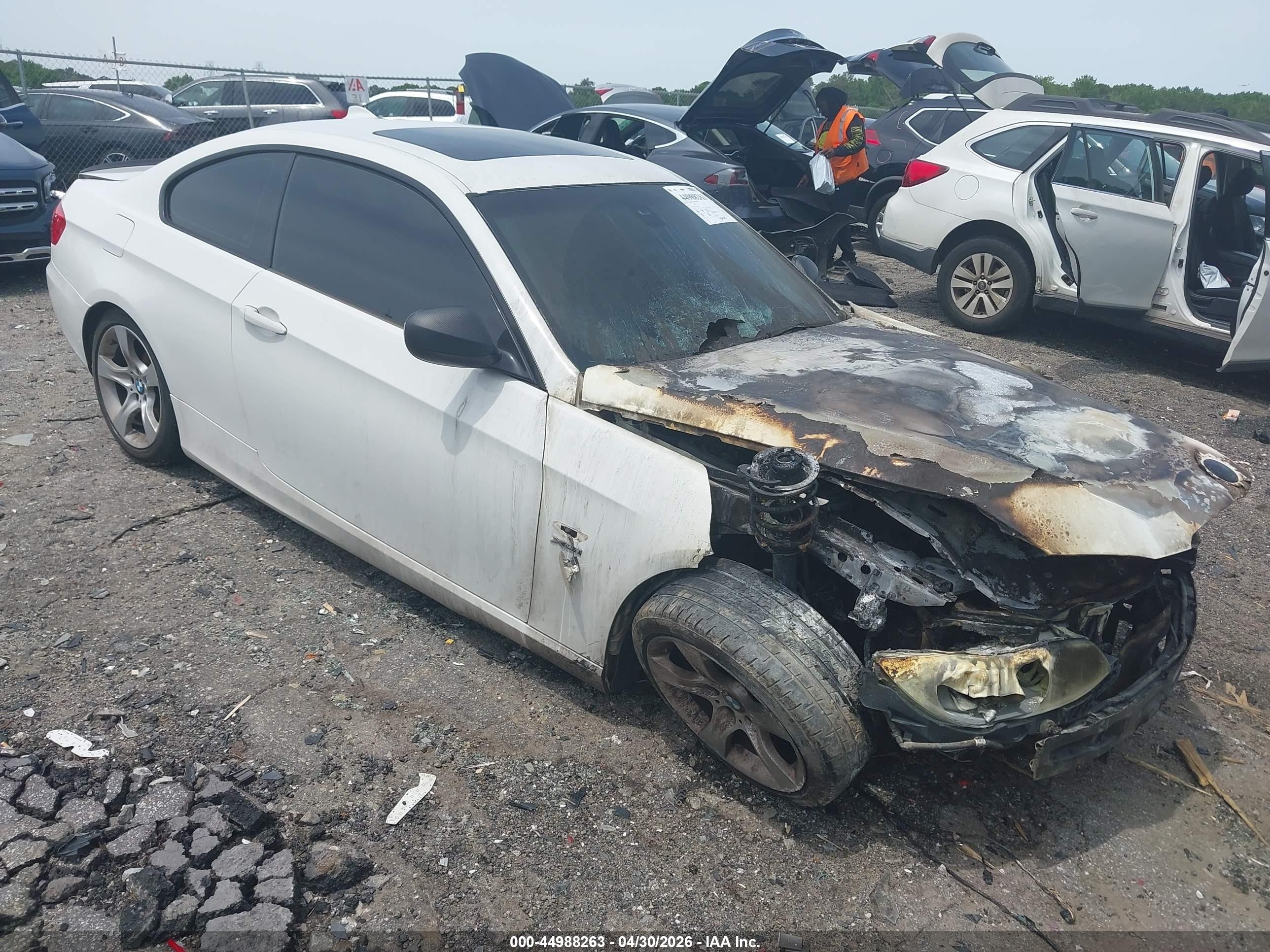 2011 BMW 3 Series 328i xDrive, VIN WBAKF5C51BE587257 — Engine fire