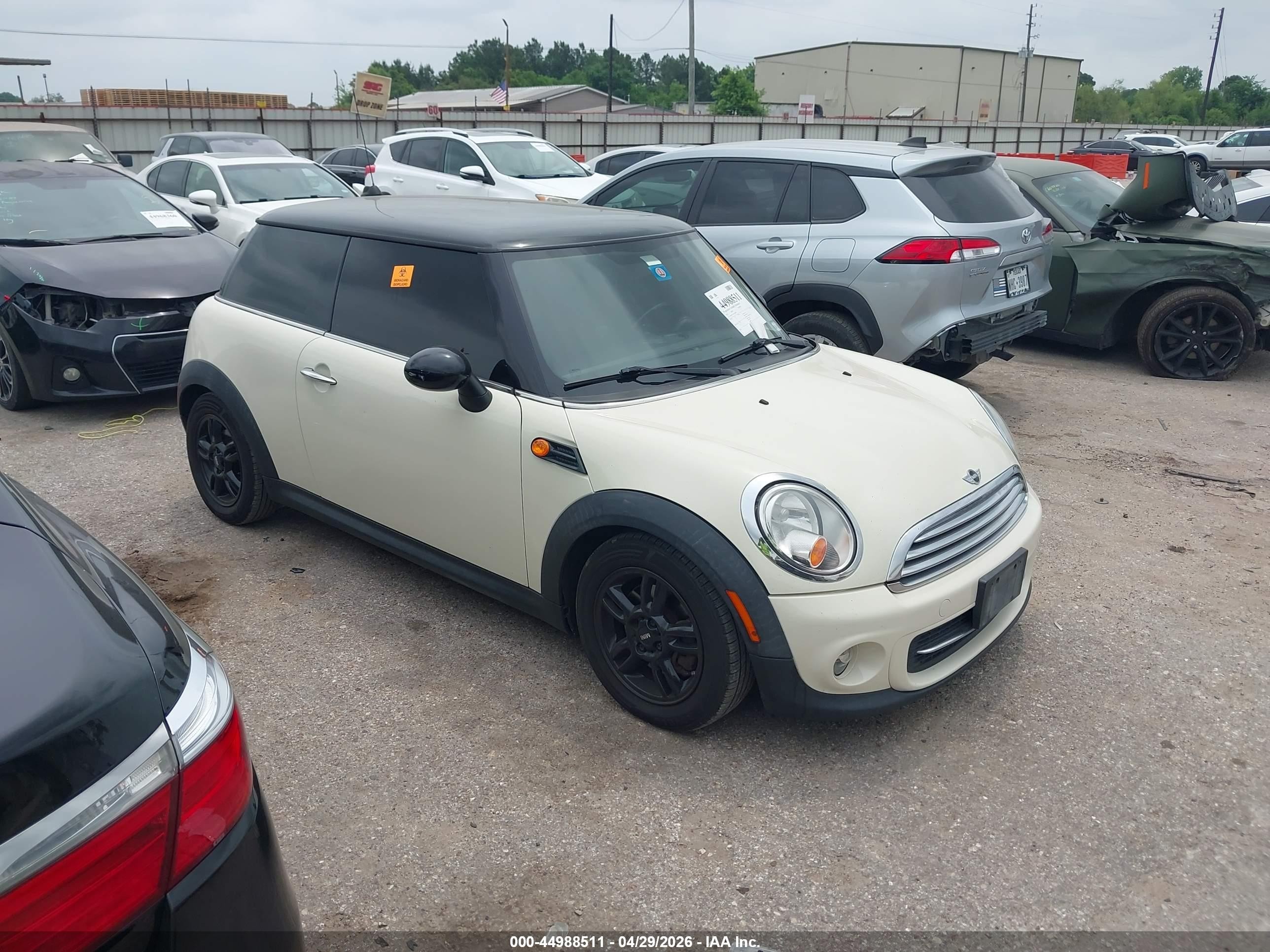 2012 MINI Hardtop, VIN WMWSU3C55CT540580 — Biohazard / chemical