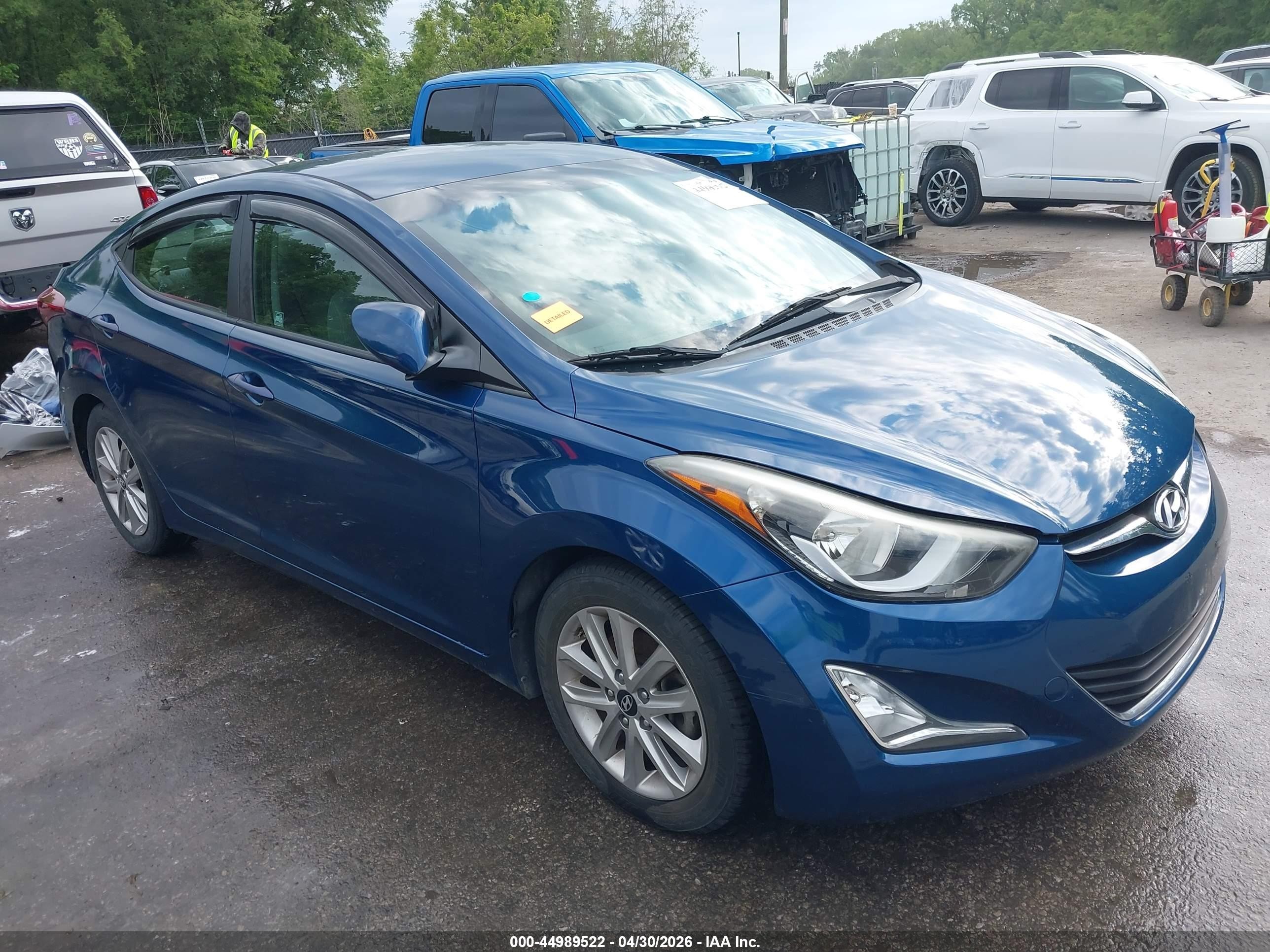 2016 Hyundai Elantra SE, VIN KMHDH4AE6GU501890 — Fresh water flood
