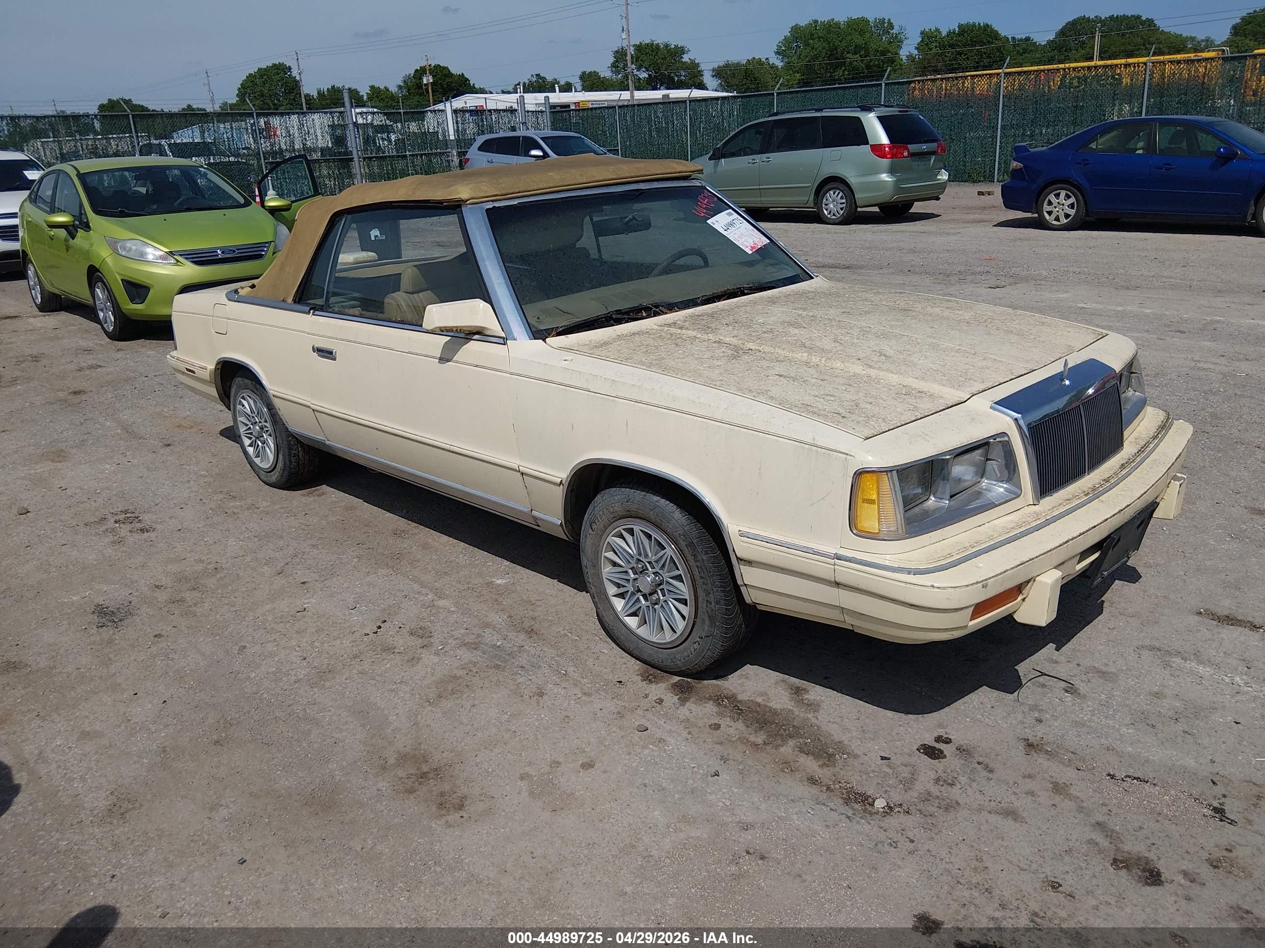 1986 Chrysler LeBaron, VIN 1C3BC55D5GG227358 — Обычный износ