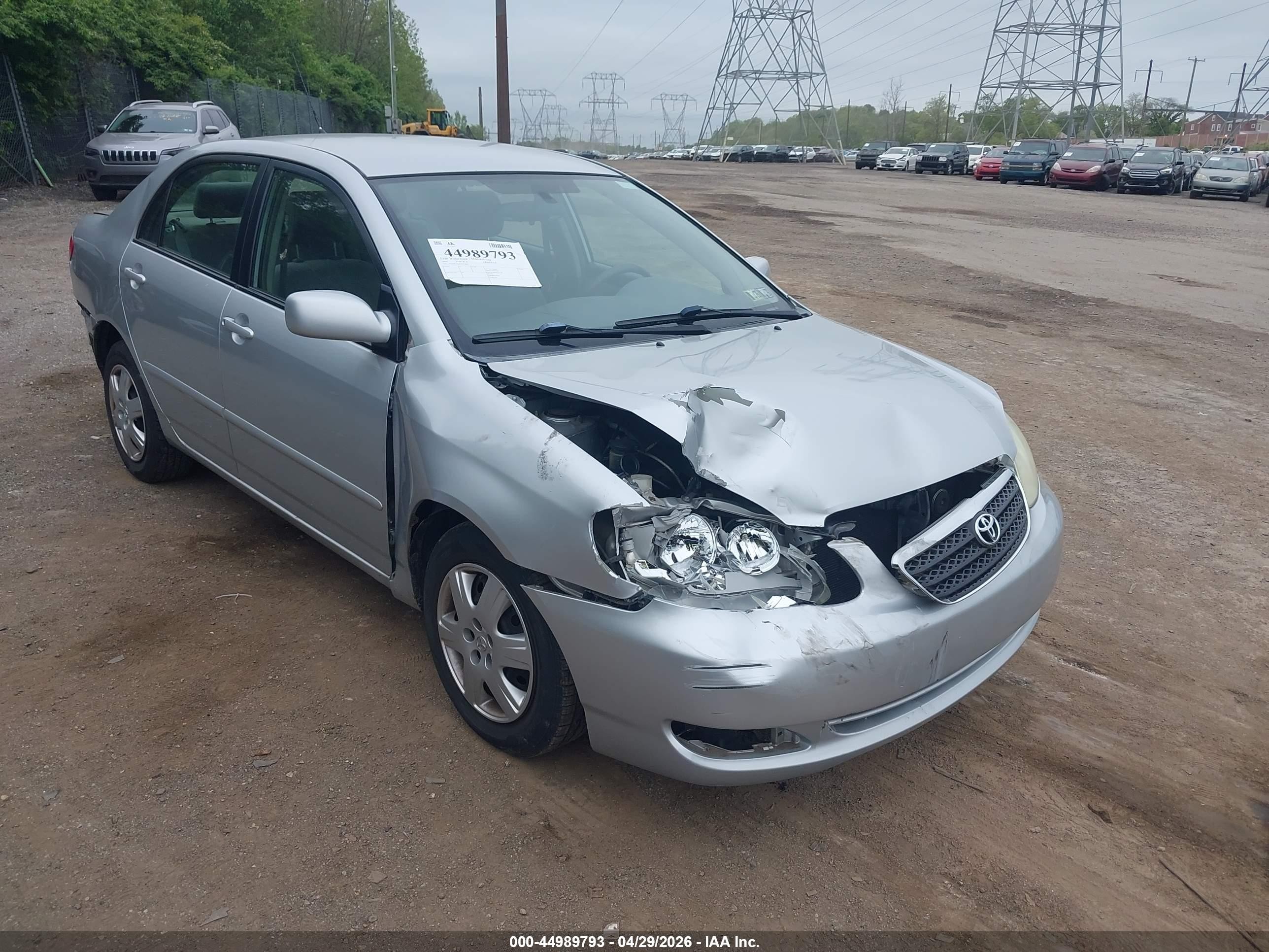 2005 Toyota Corolla LE, VIN JTDBR32E652055492 — Rear end
