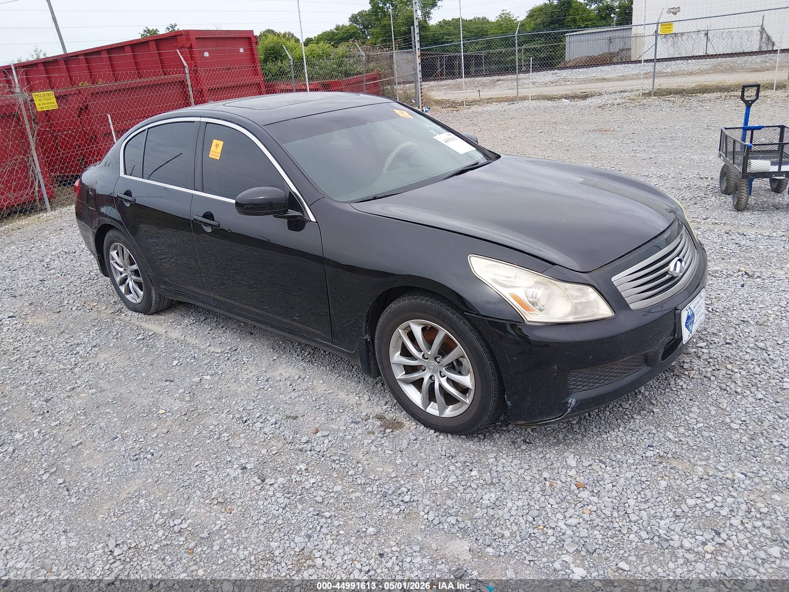 2007 Infiniti G35 G35x, VIN JNKBV61F97M812057 — Biohazard / chemical