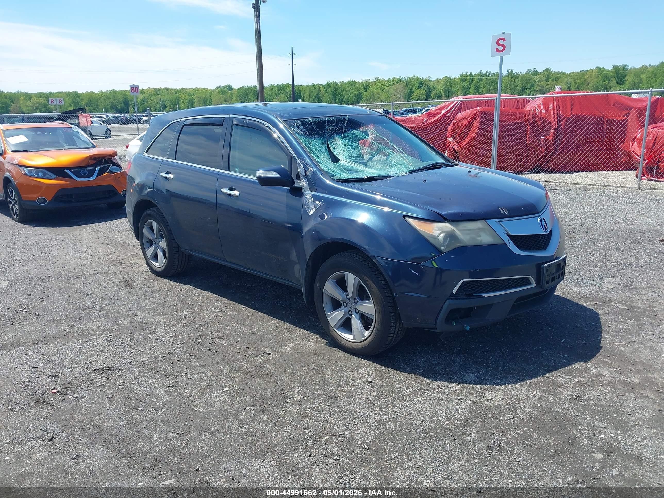 2012 Acura MDX Technology, VIN 2HNYD2H3XCH547448 — Front end