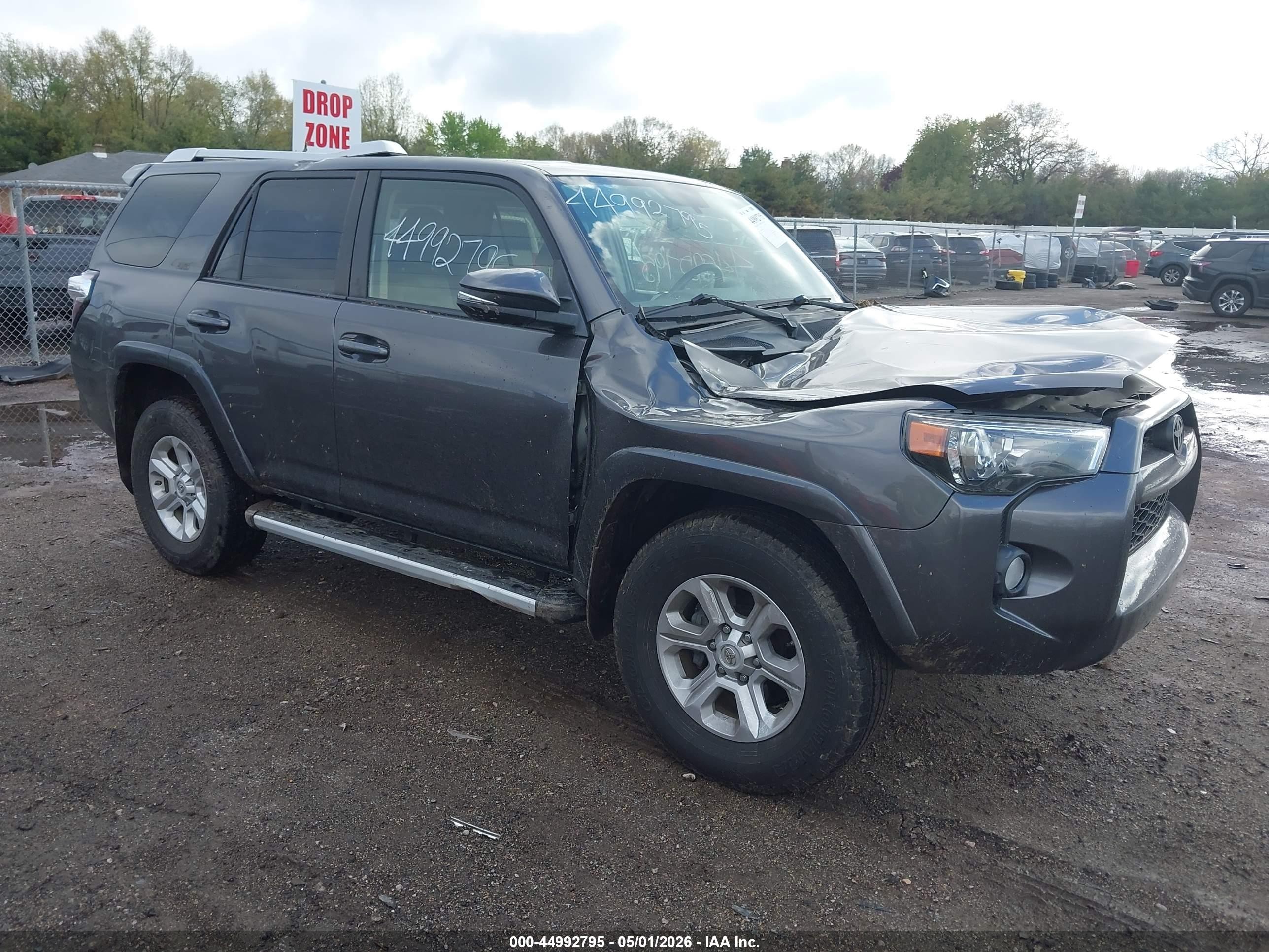 2018 Toyota 4Runner Limited, VIN JTEBU5JRXJ5608499 — Storm