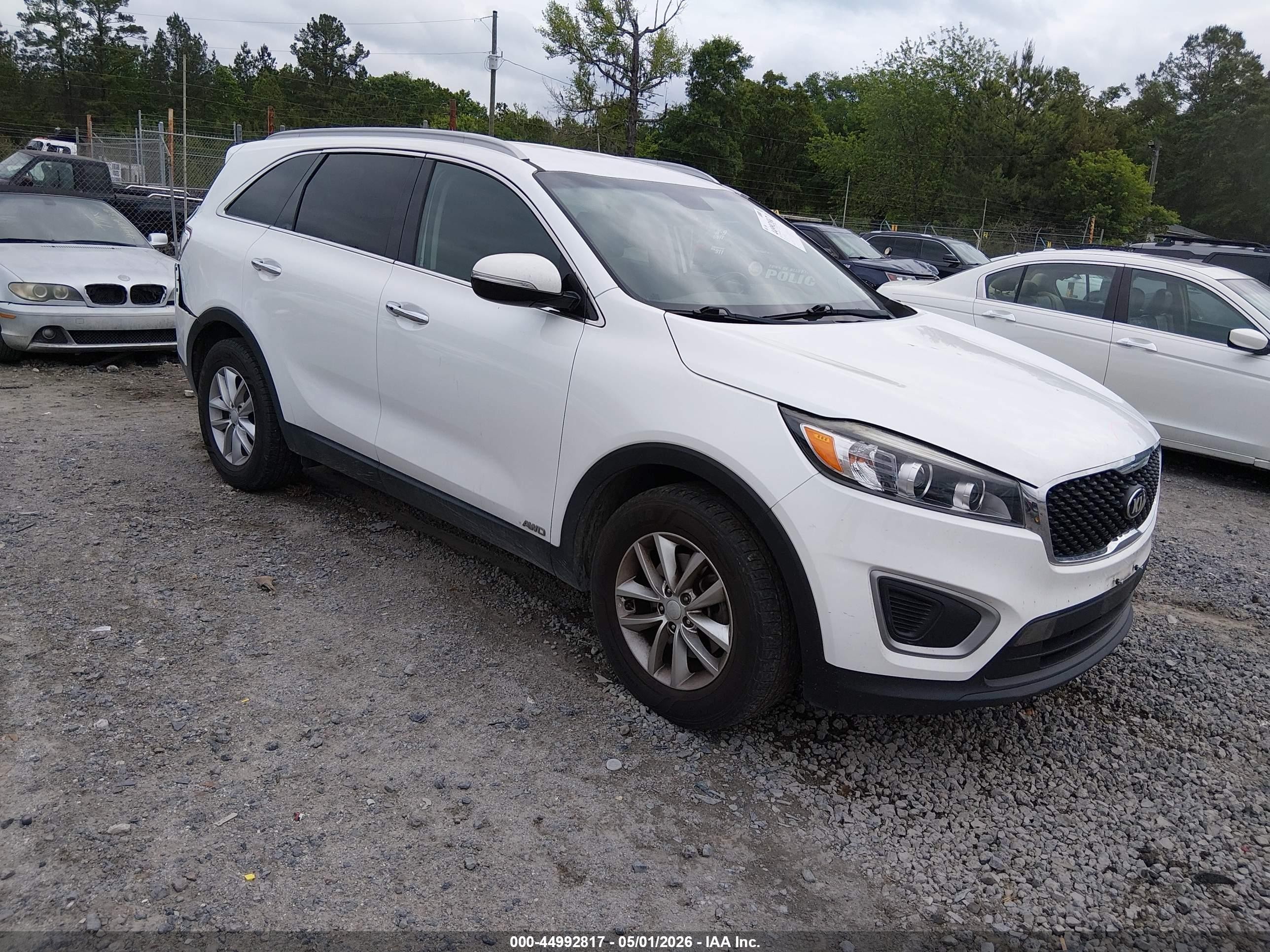 2017 Kia Sorento LX, VIN 5XYPGDA39HG329019 — Rear end