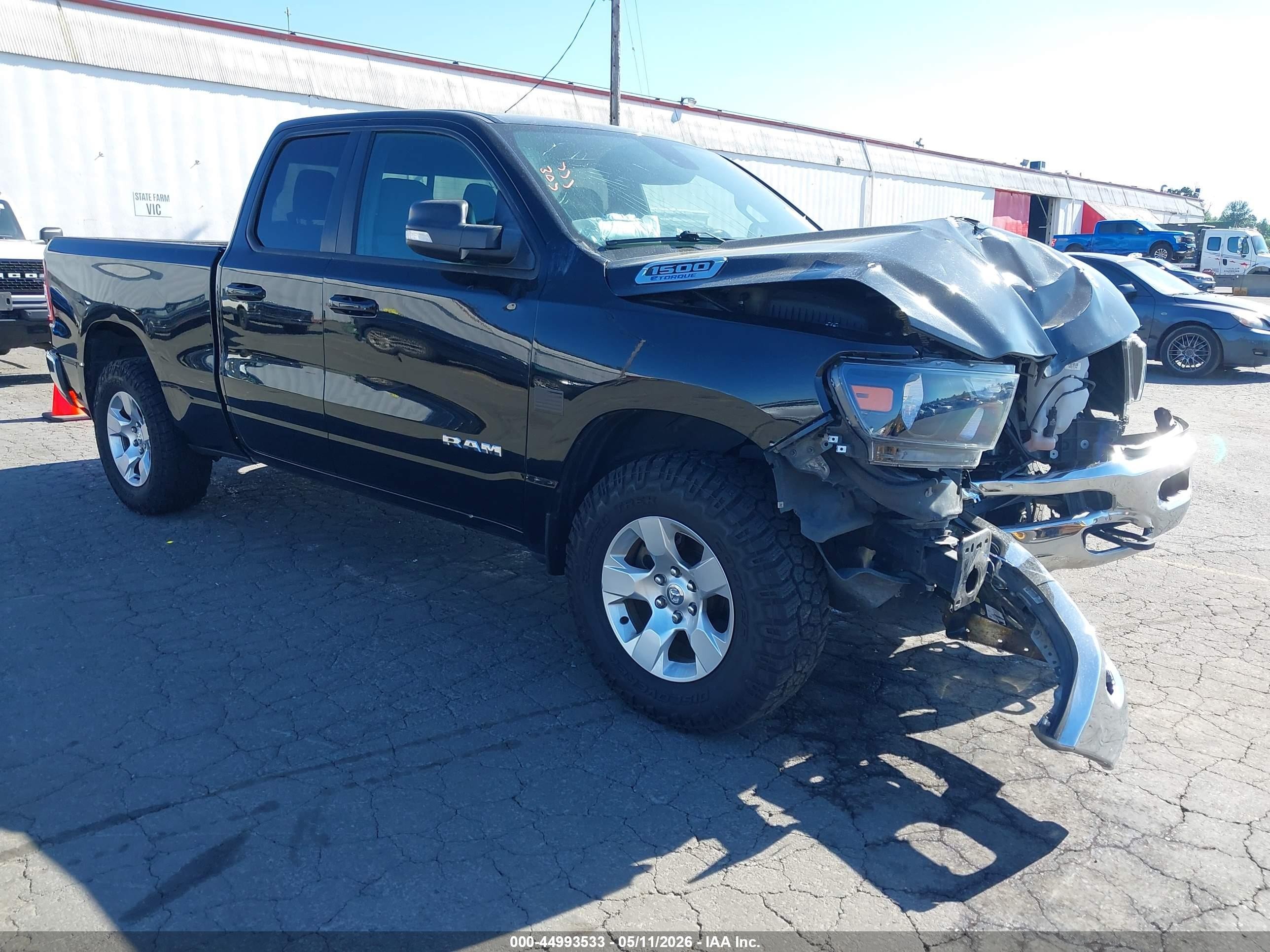 2021 Ram 1500 Big Horn, VIN 1C6RRFBG6MN733518 — Theft recovery