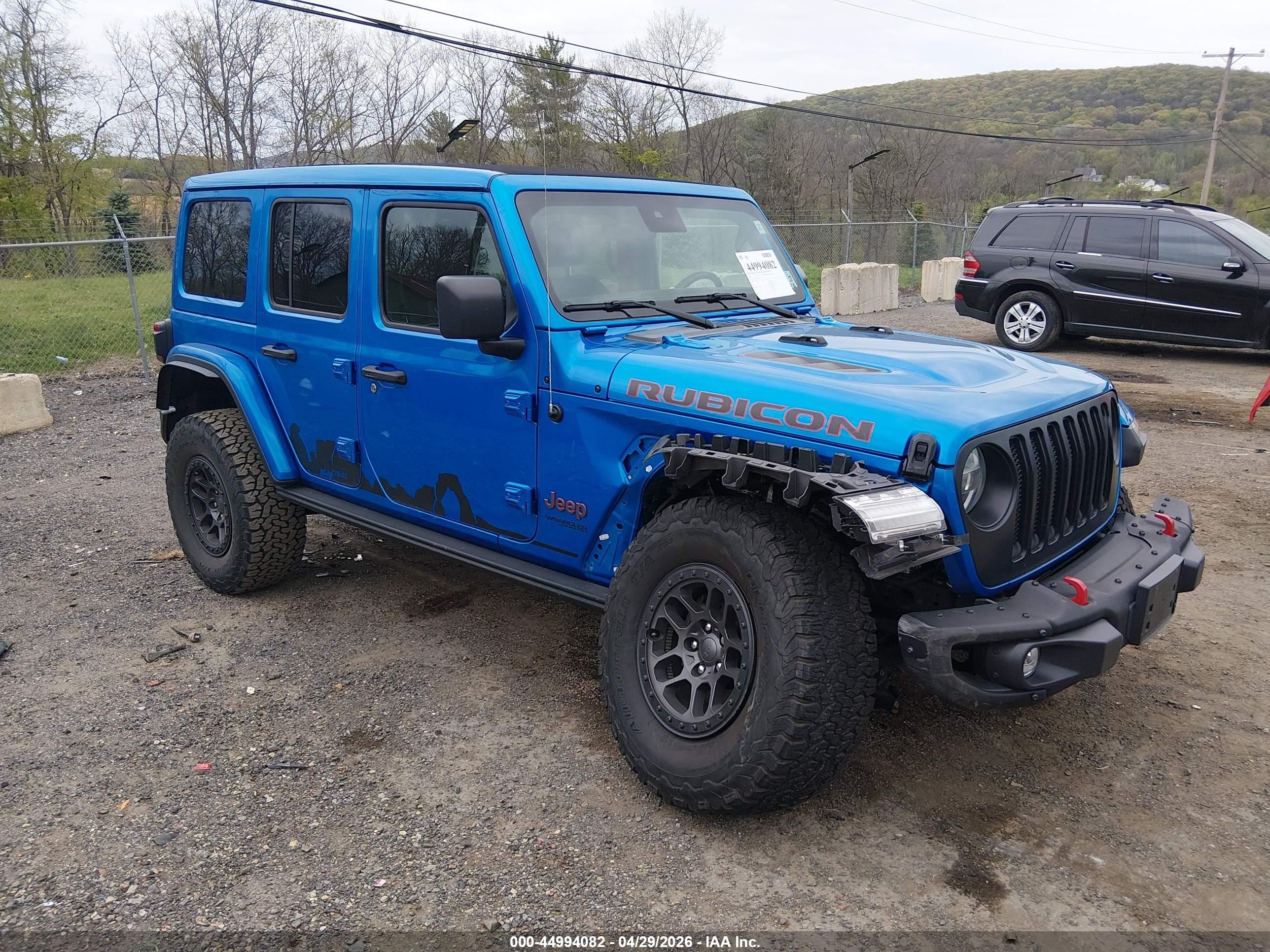 2022 Jeep Wrangler Unlimited Rubicon, VIN 1C4JJXFG5NW186766 — Frame damage