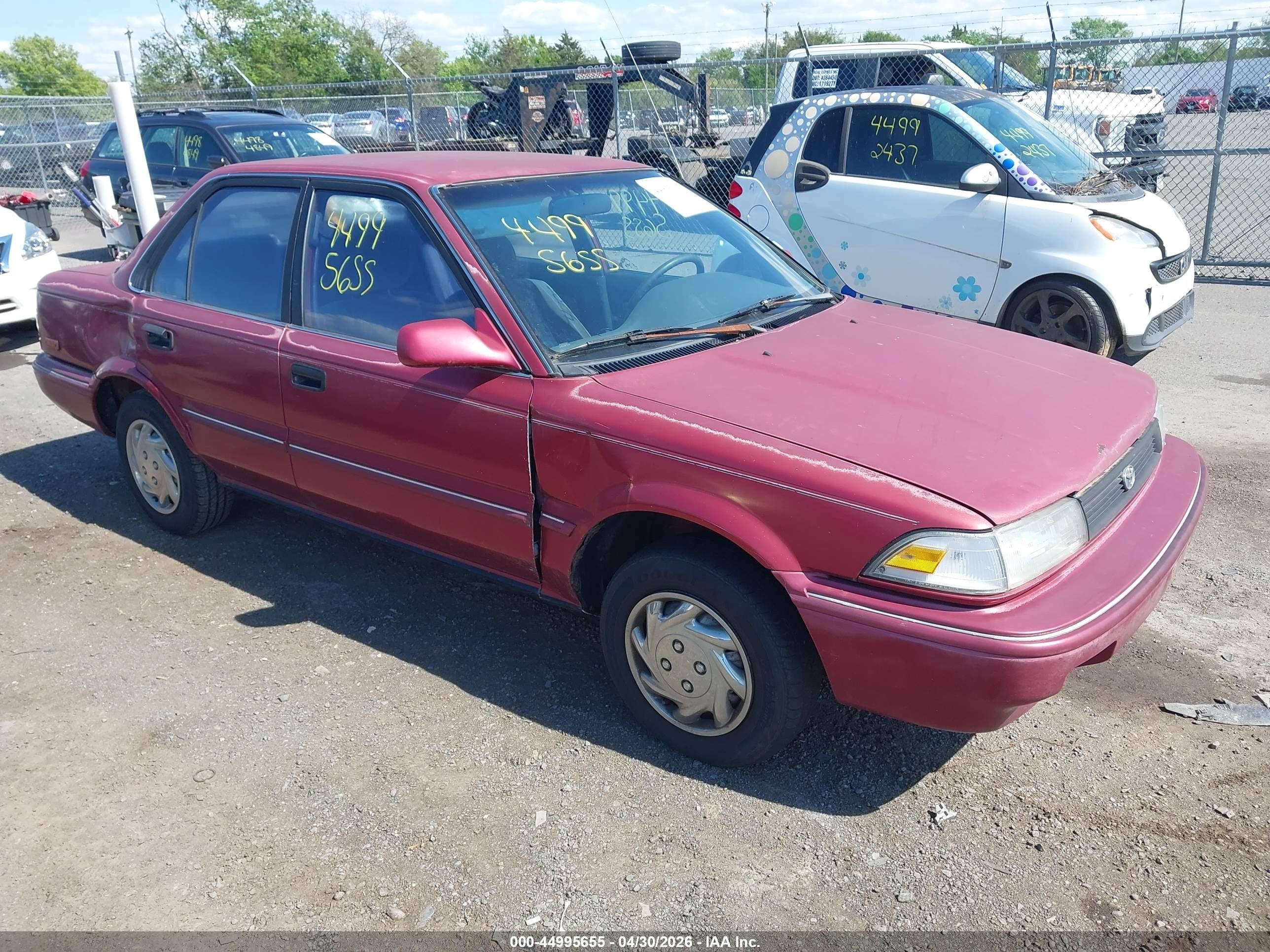 1992 Toyota Corolla, VIN 1NXAE97A5NZ338434 — Normal wear