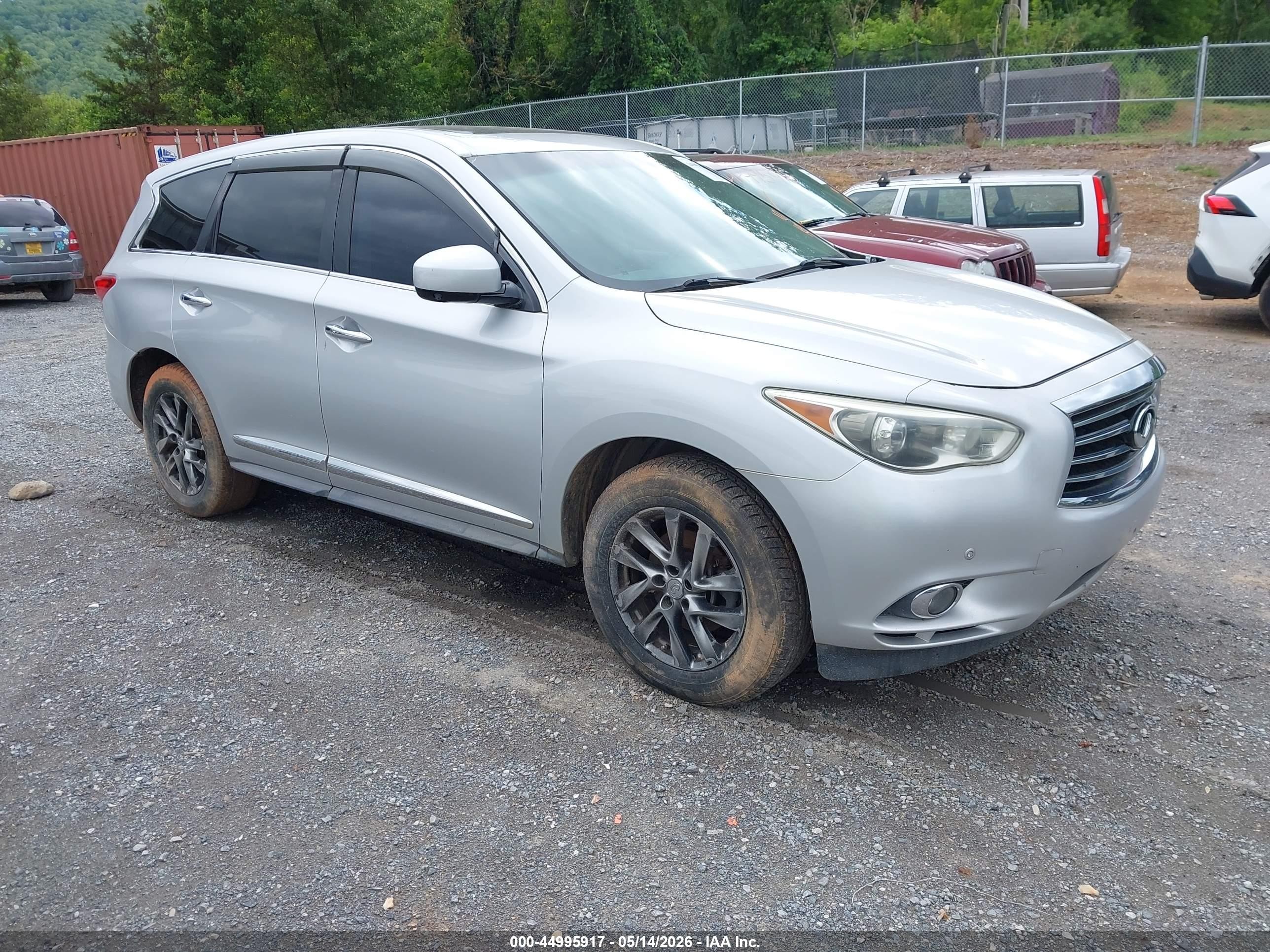 2013 Infiniti JX35, VIN 5N1AL0MM0DC333680 — Repossession