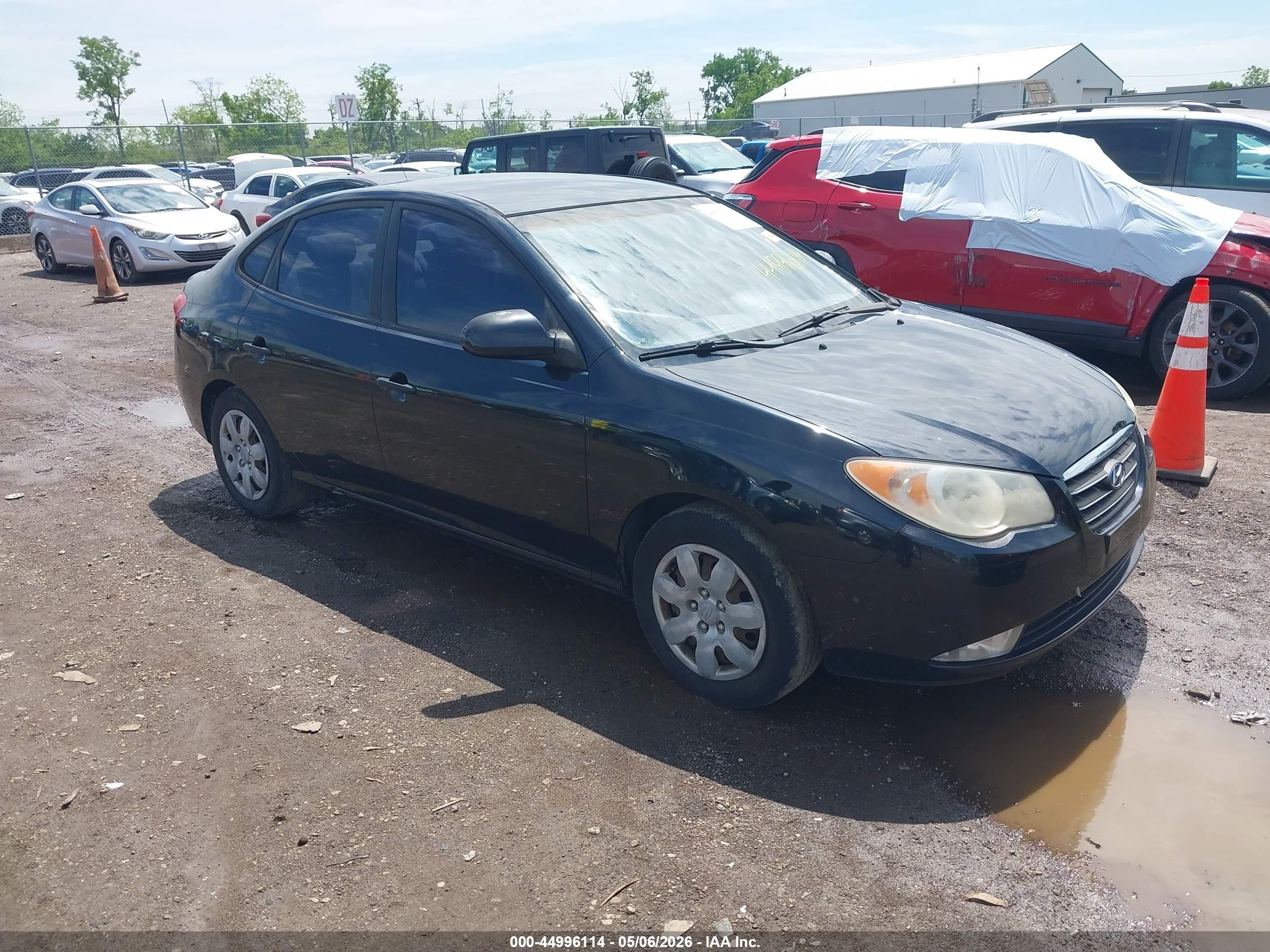 2007 Hyundai Elantra GLS, VIN KMHDU46D27U033622 — Rear end