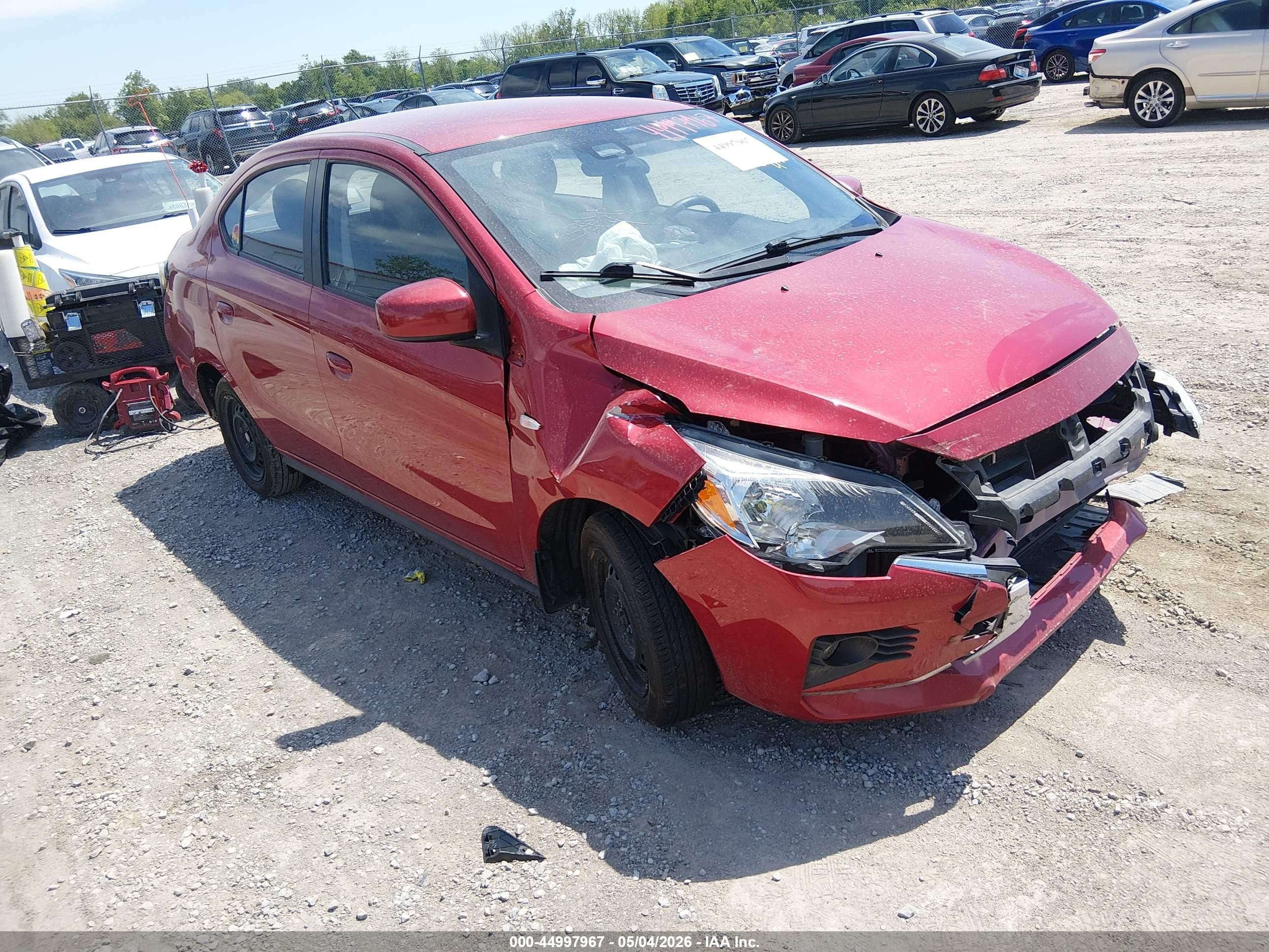 2022 Mitsubishi Mirage ES, VIN ML32FUFJXNHF06500 — Front end