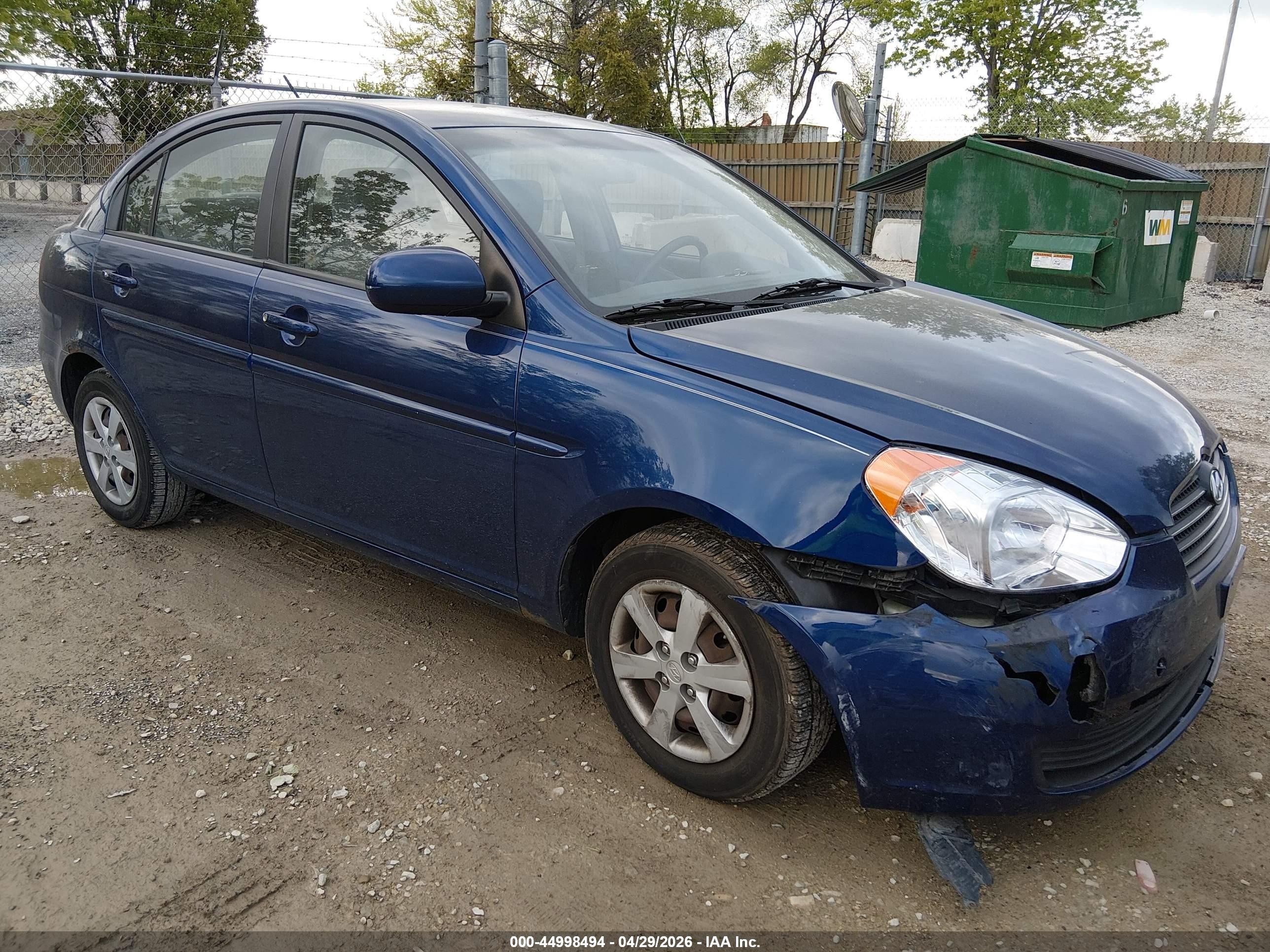 2010 Hyundai Accent GLS, VIN KMHCN4AC4AU501753 — Not stated