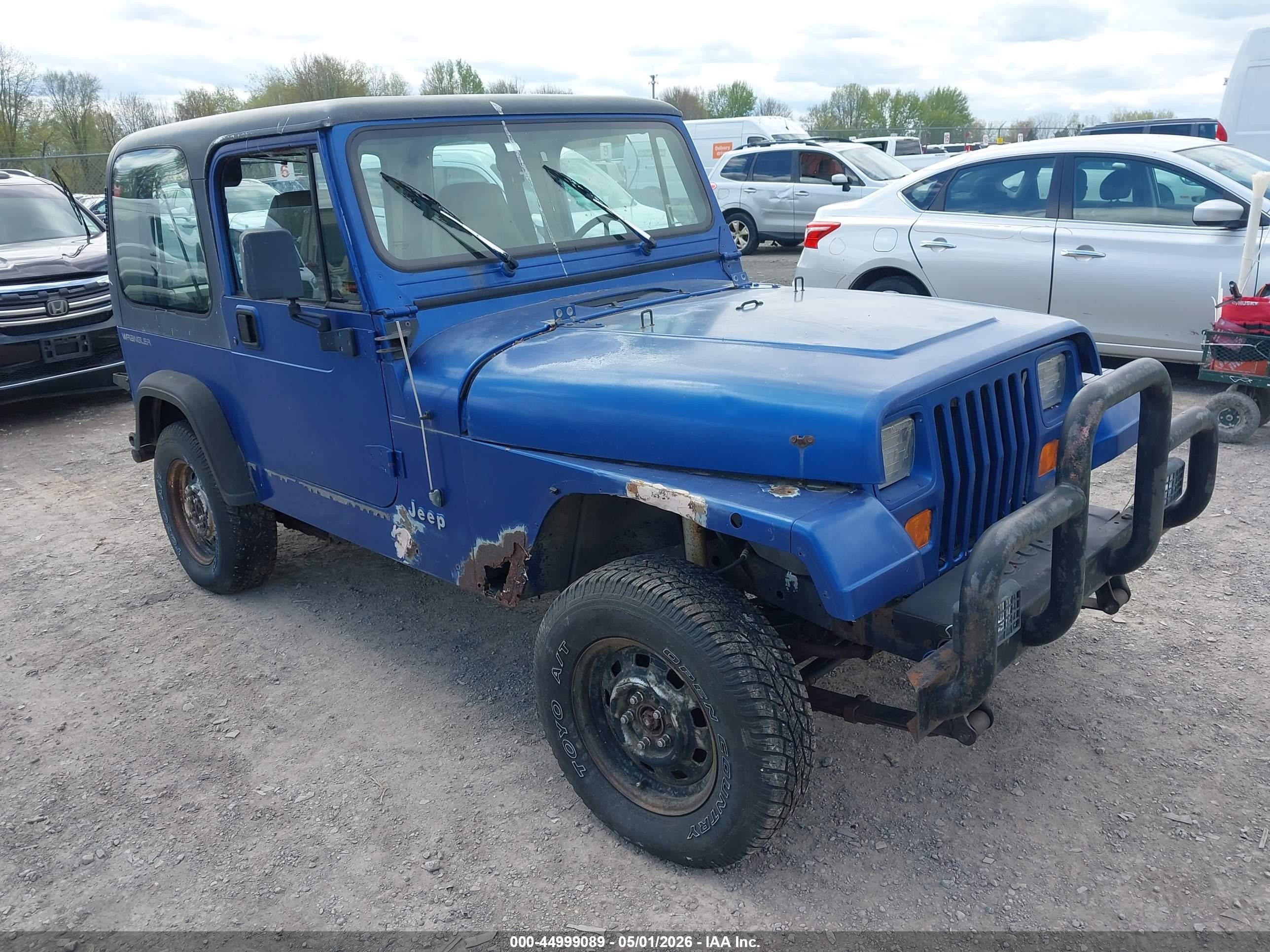1994 Jeep Wrangler S, VIN 1J4FY19P0RP421191 — Normal wear