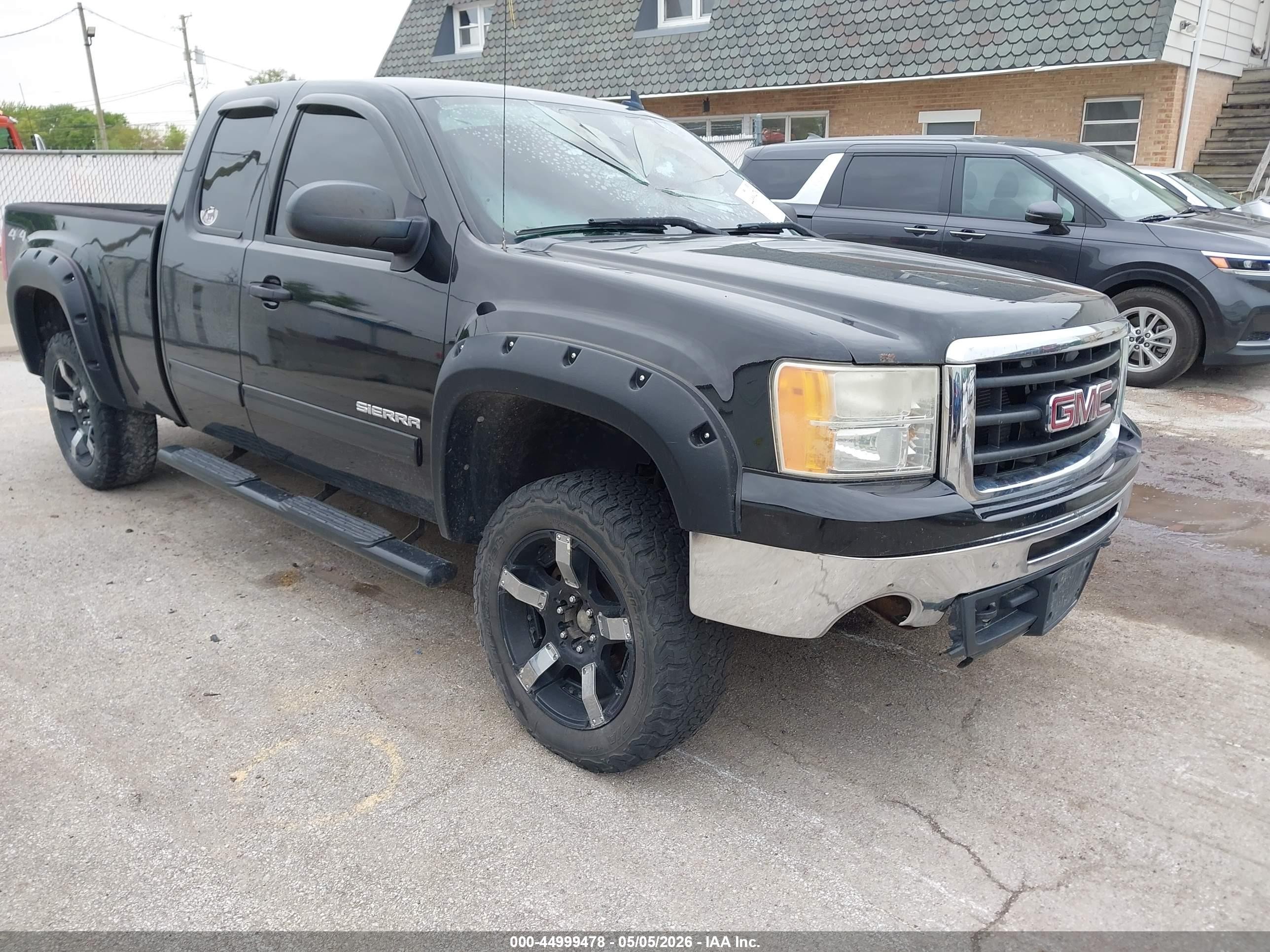2009 GMC Sierra 1500 Work Truck, VIN 1GTEK19C39Z282551 — Interior fire