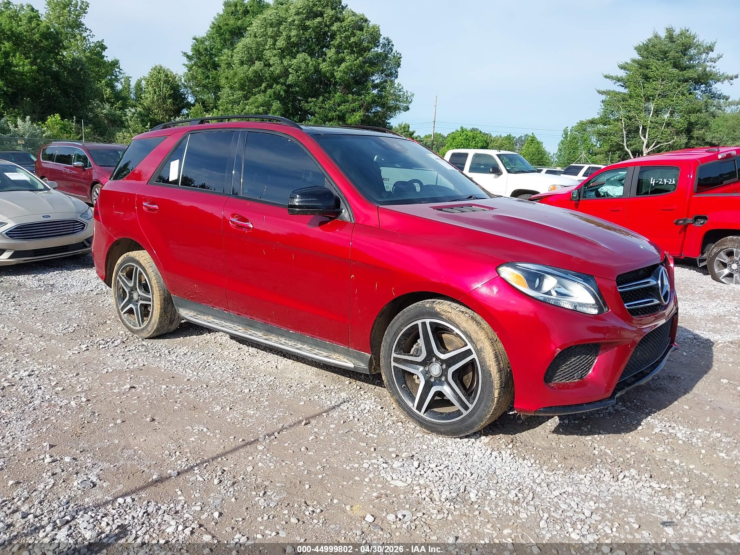 2016 Mercedes-Benz GLE 350, VIN 4JGDA5JB3GA756675 — Side