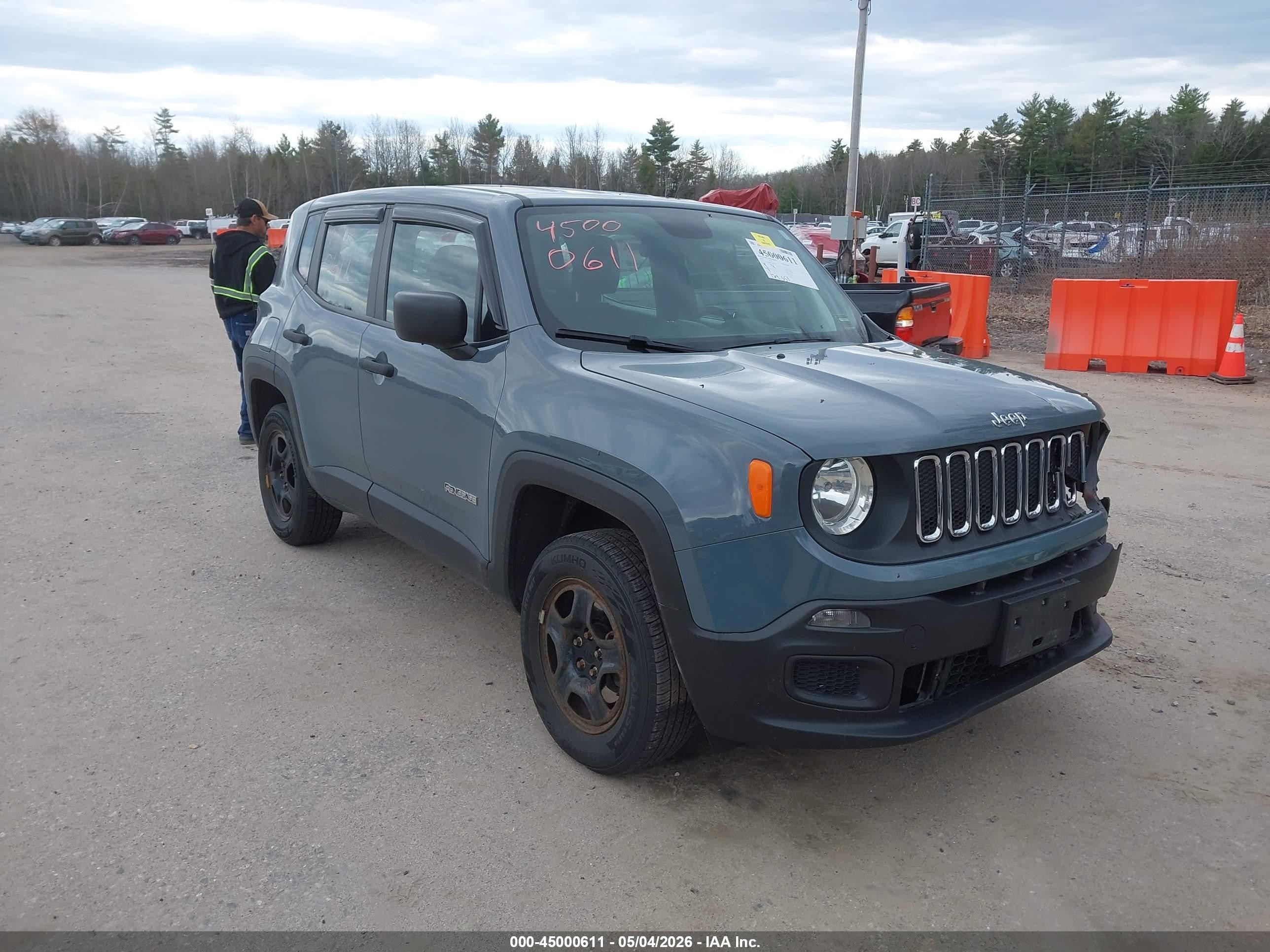 2018 Jeep Renegade Upland, VIN ZACCJBABXJPH41967 — Перед
