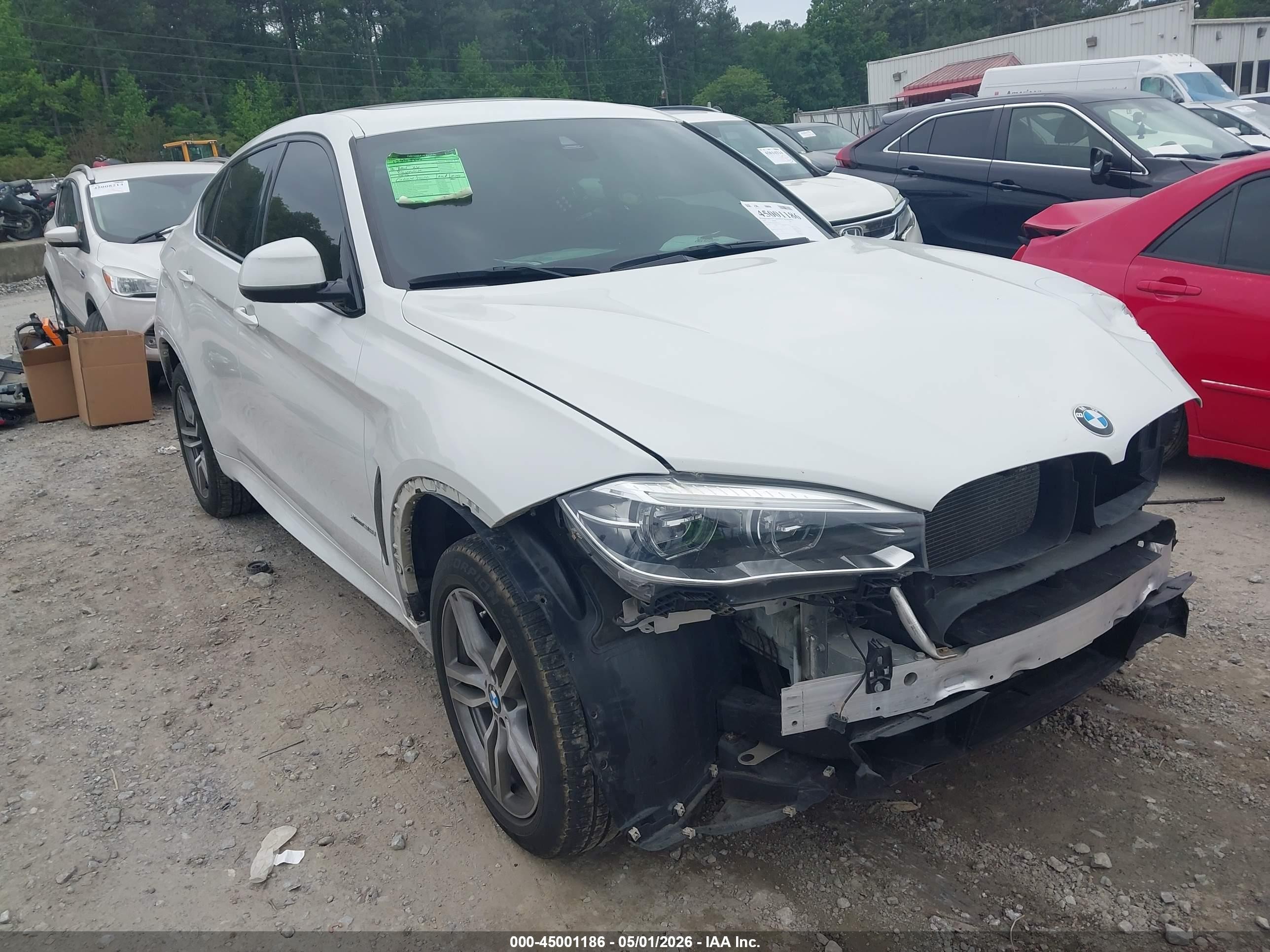 2018 BMW X6 xDrive35i, VIN 5UXKU2C50J0X51535 — Перед