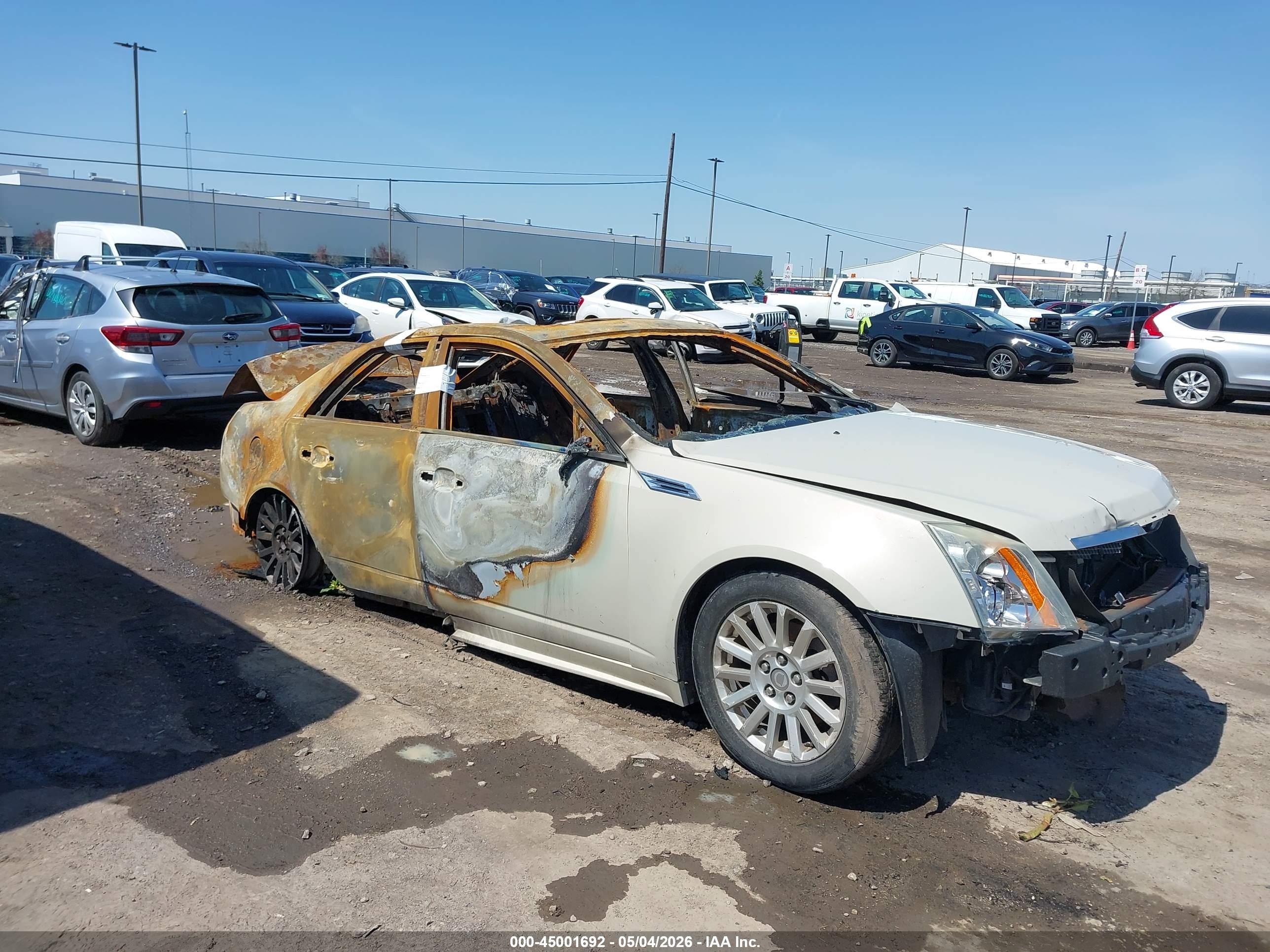 2010 Cadillac CTS Luxury, VIN 1G6DG5EGXA0140755 — Burn