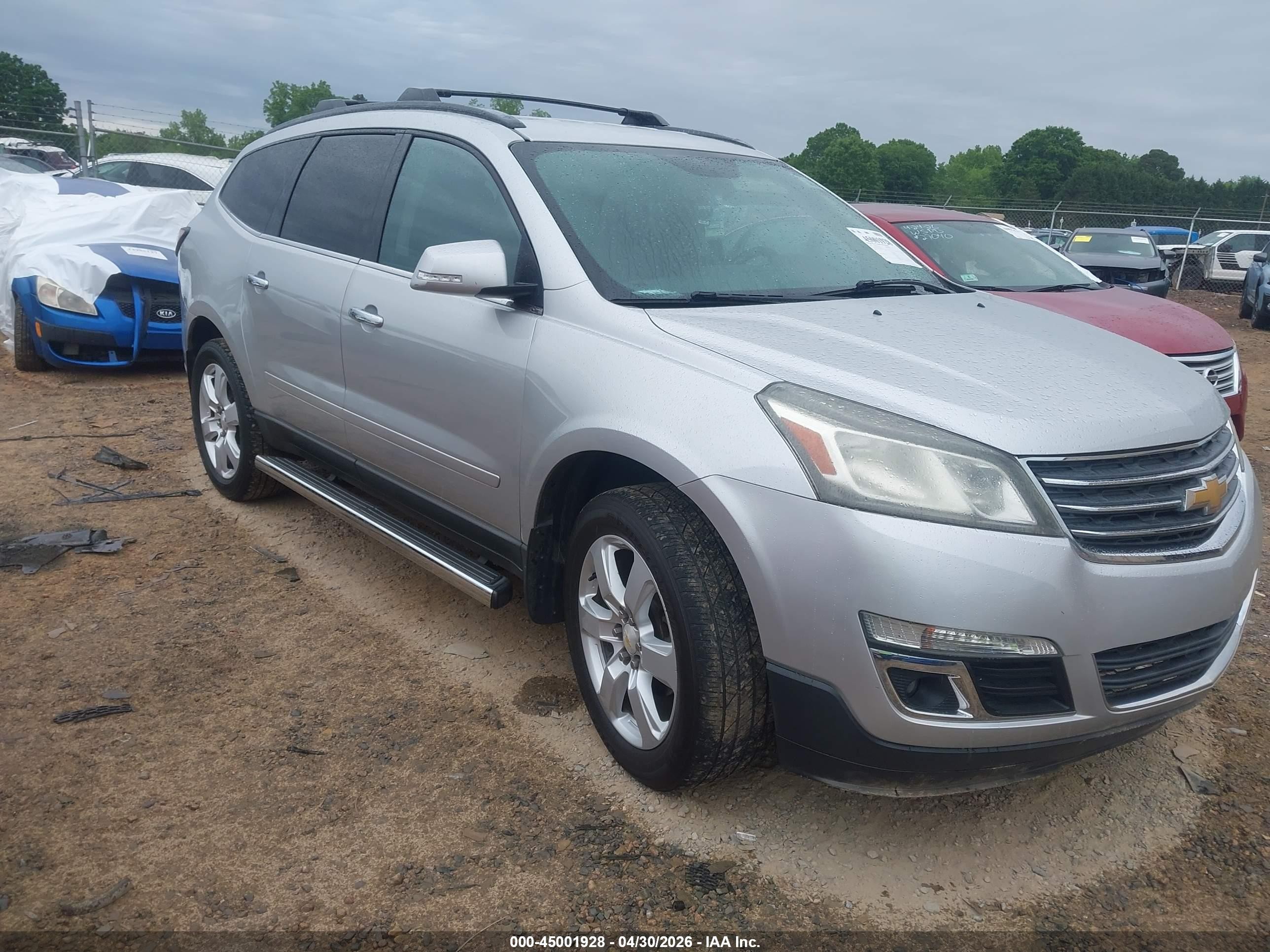 2017 Chevrolet Traverse LT, VIN 1GNKRGKD0HJ107814 — Rear end